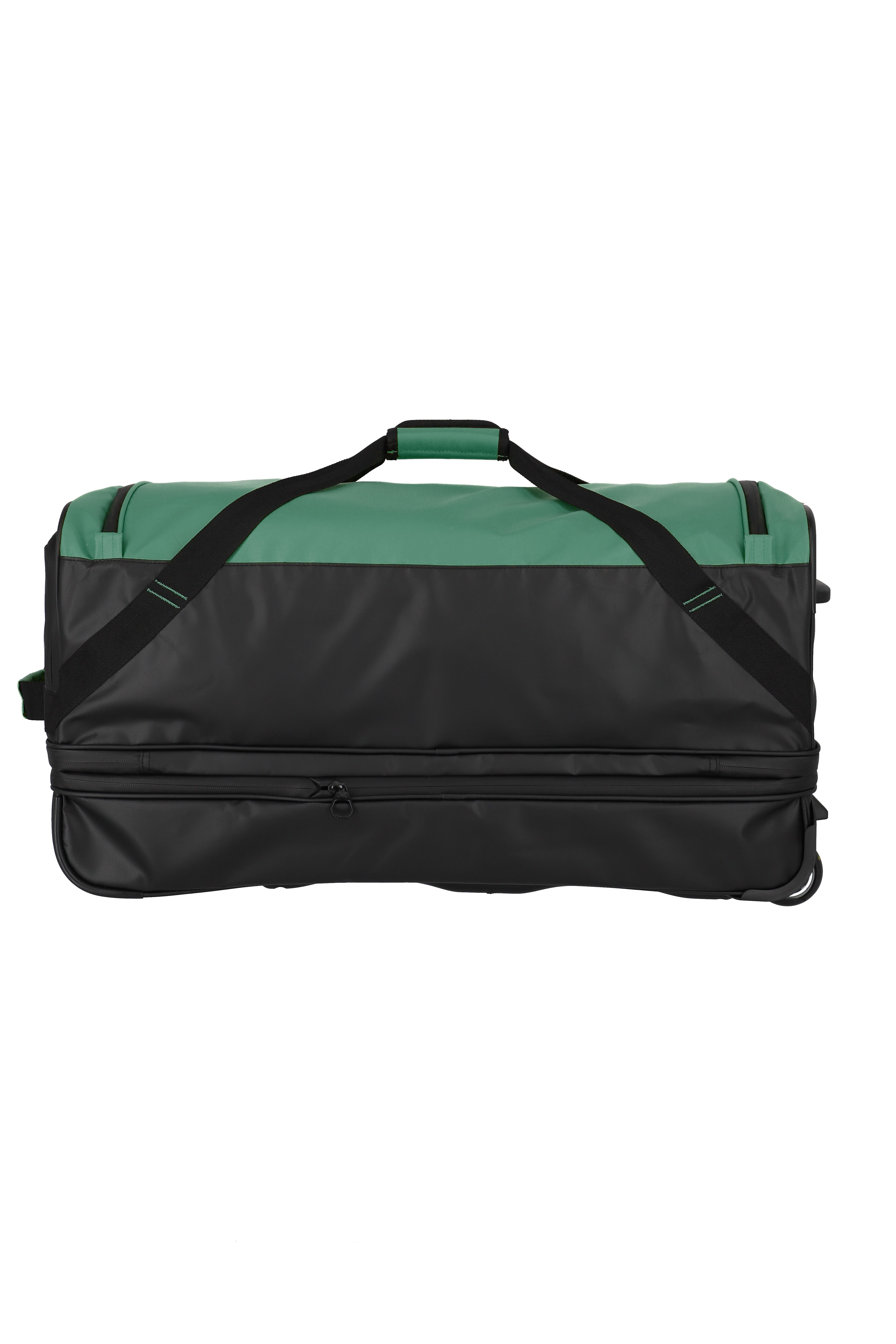 Travelite BASICS Rollenreisetasche L erw. Plane, Schwarz/Grün