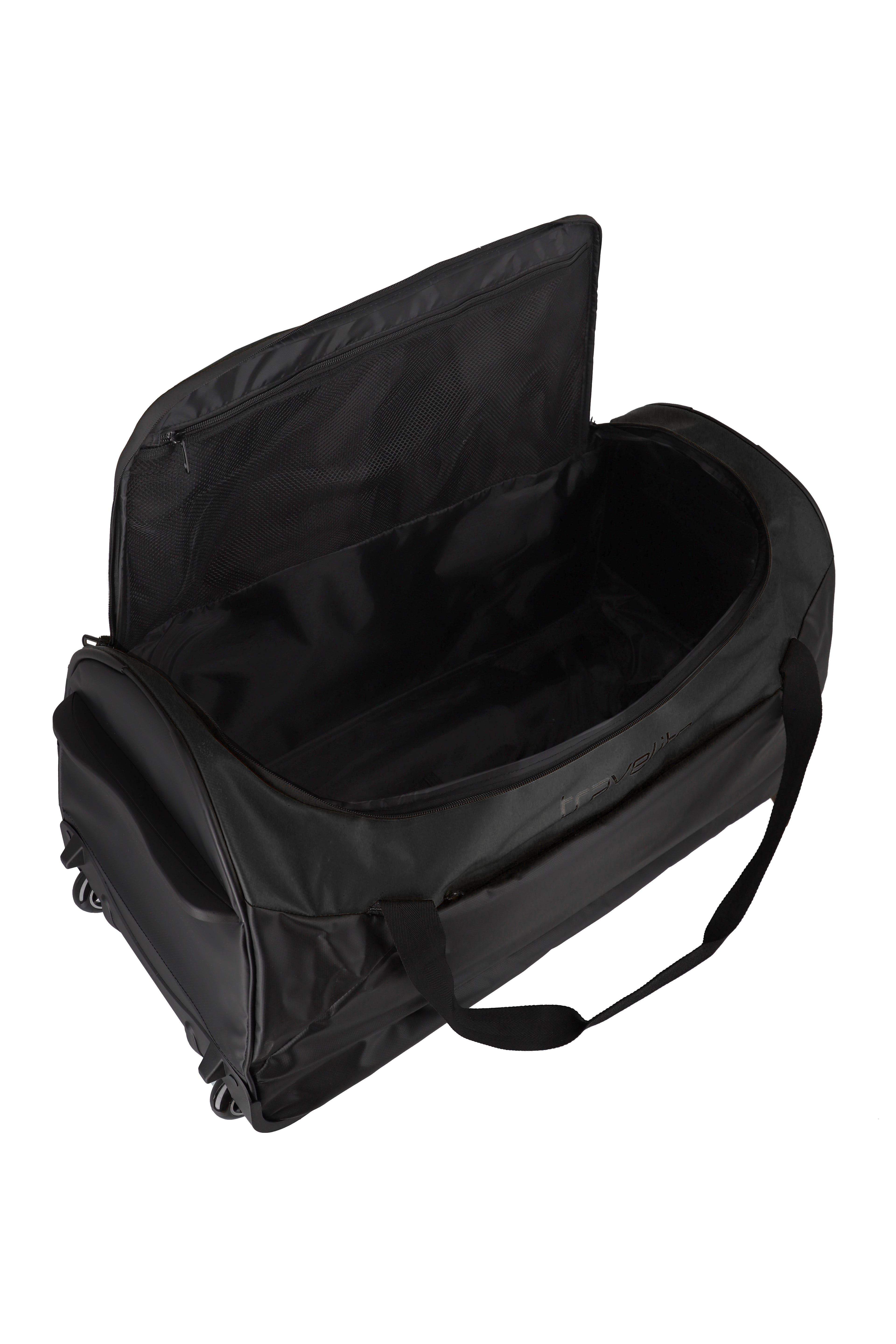 Travelite BASICS Rollenreisetasche L Plane, Schwarz