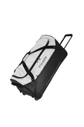 Travelite BASICS Rollenreisetasche L Plane, Schwarz/Weiß