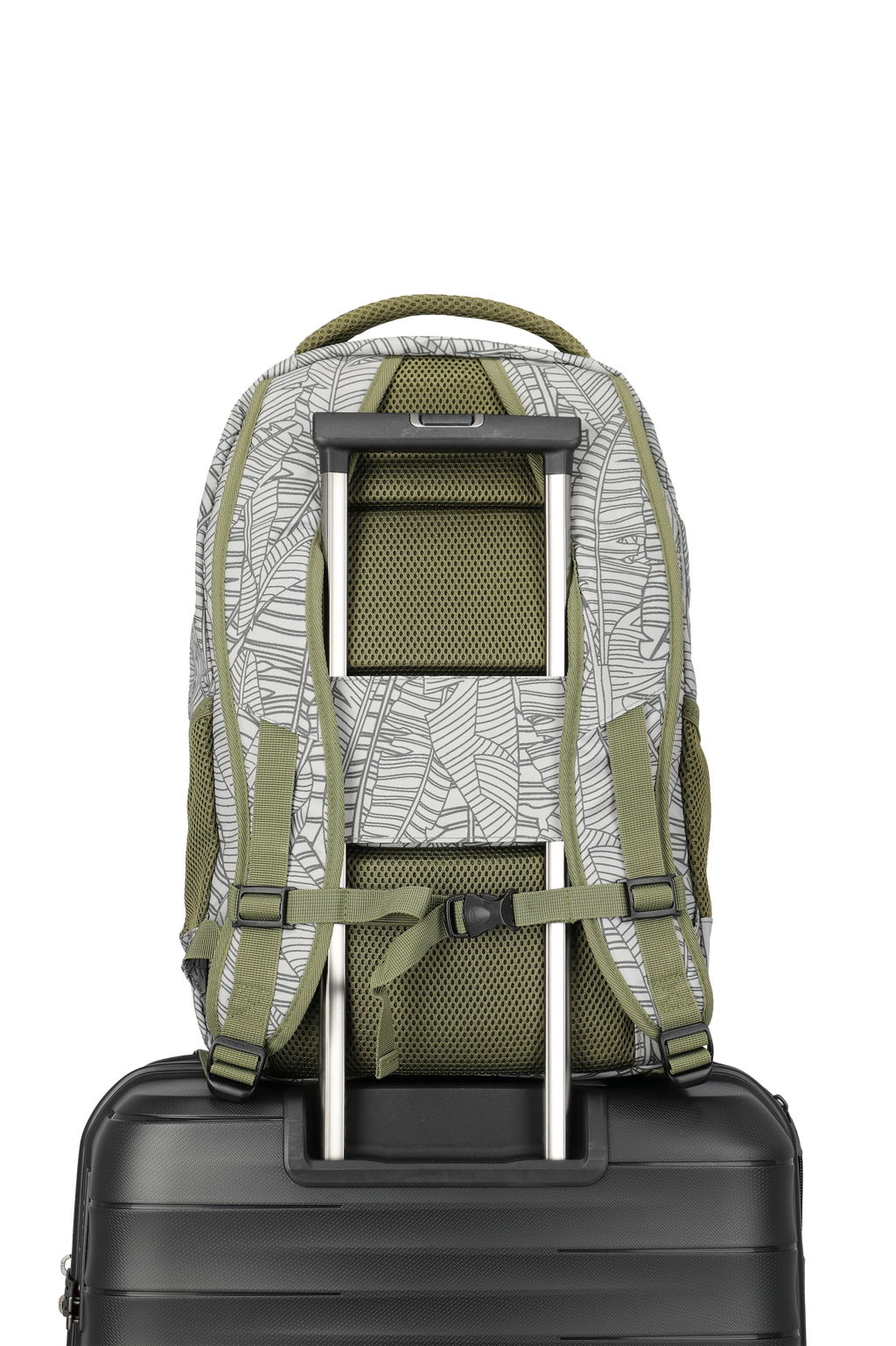 Travelite BASICS Rucksack Print, Grau – Detailansicht