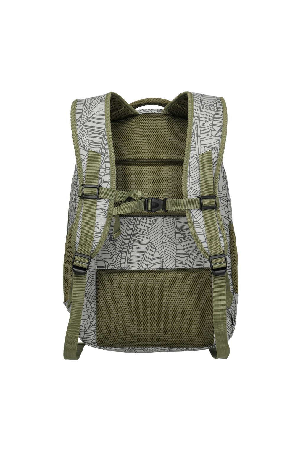 Travelite BASICS Rucksack Print, Grau – Rückansicht