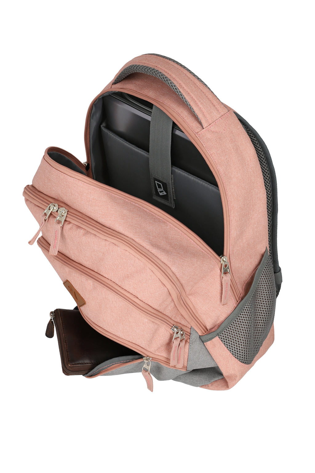 Travelite BASICS Rucksack Melange, Rosa/Grau