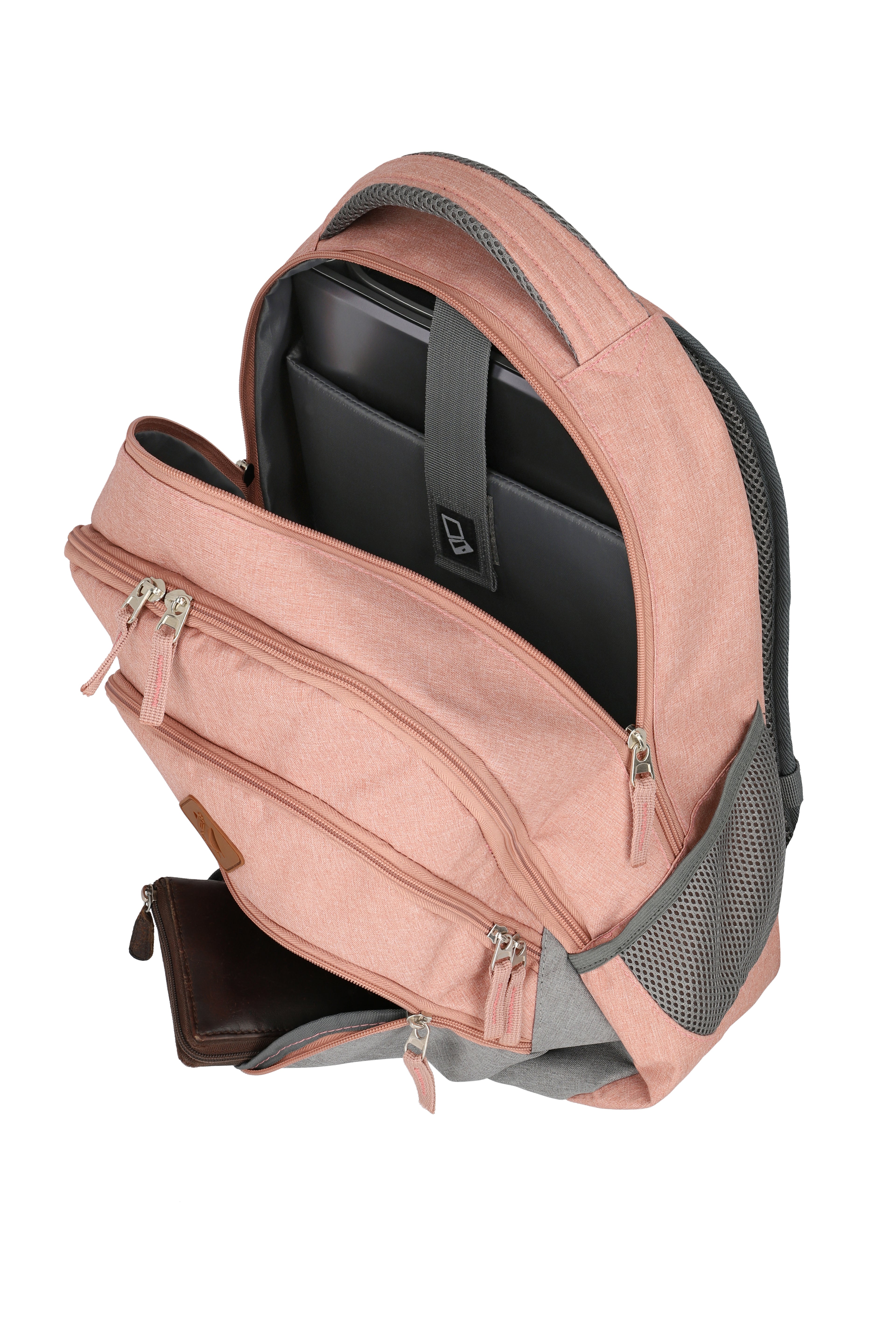 Travelite BASICS Rucksack Melange, Rosa/Grau