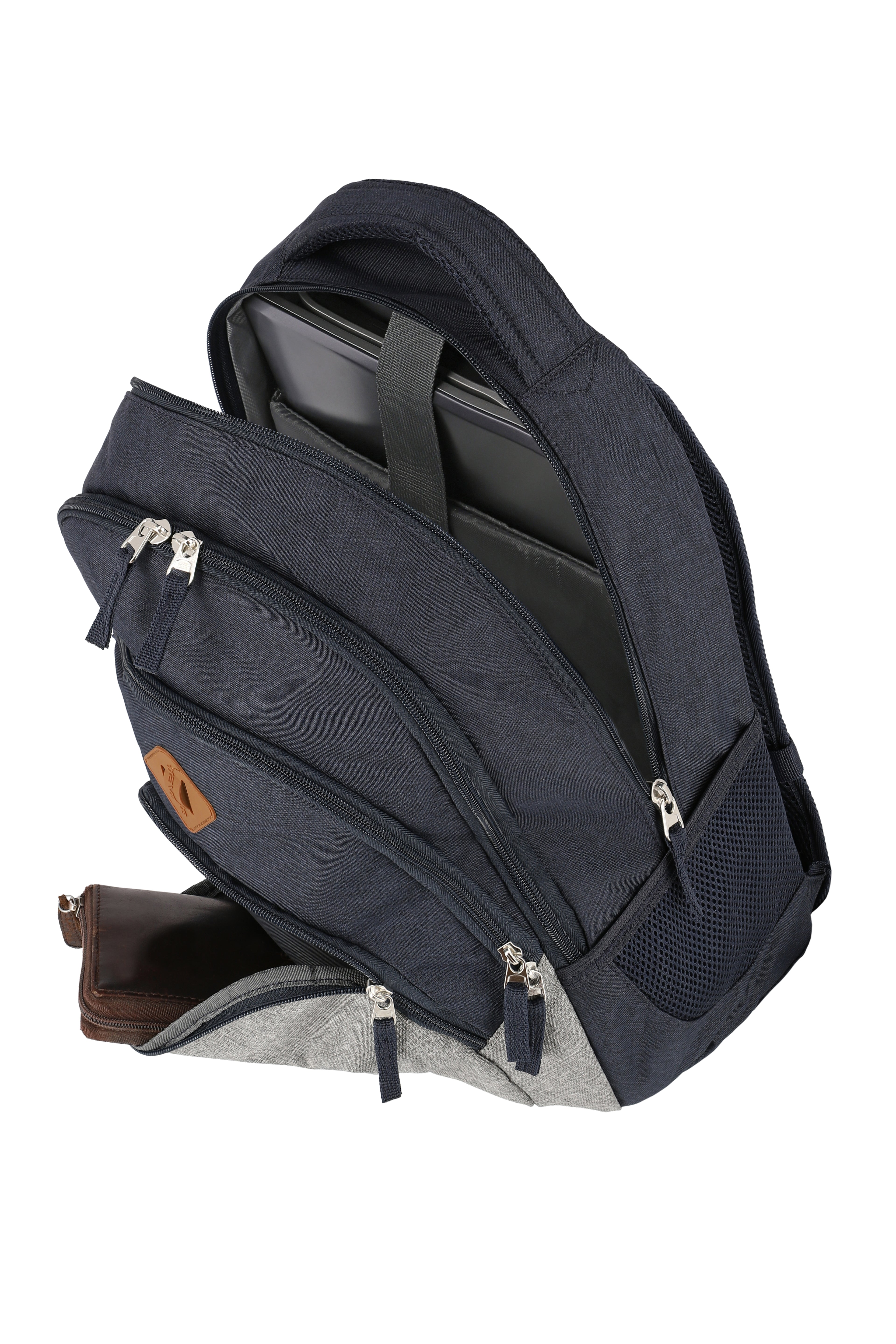 Travelite BASICS Rucksack Melange, Marine/Grau