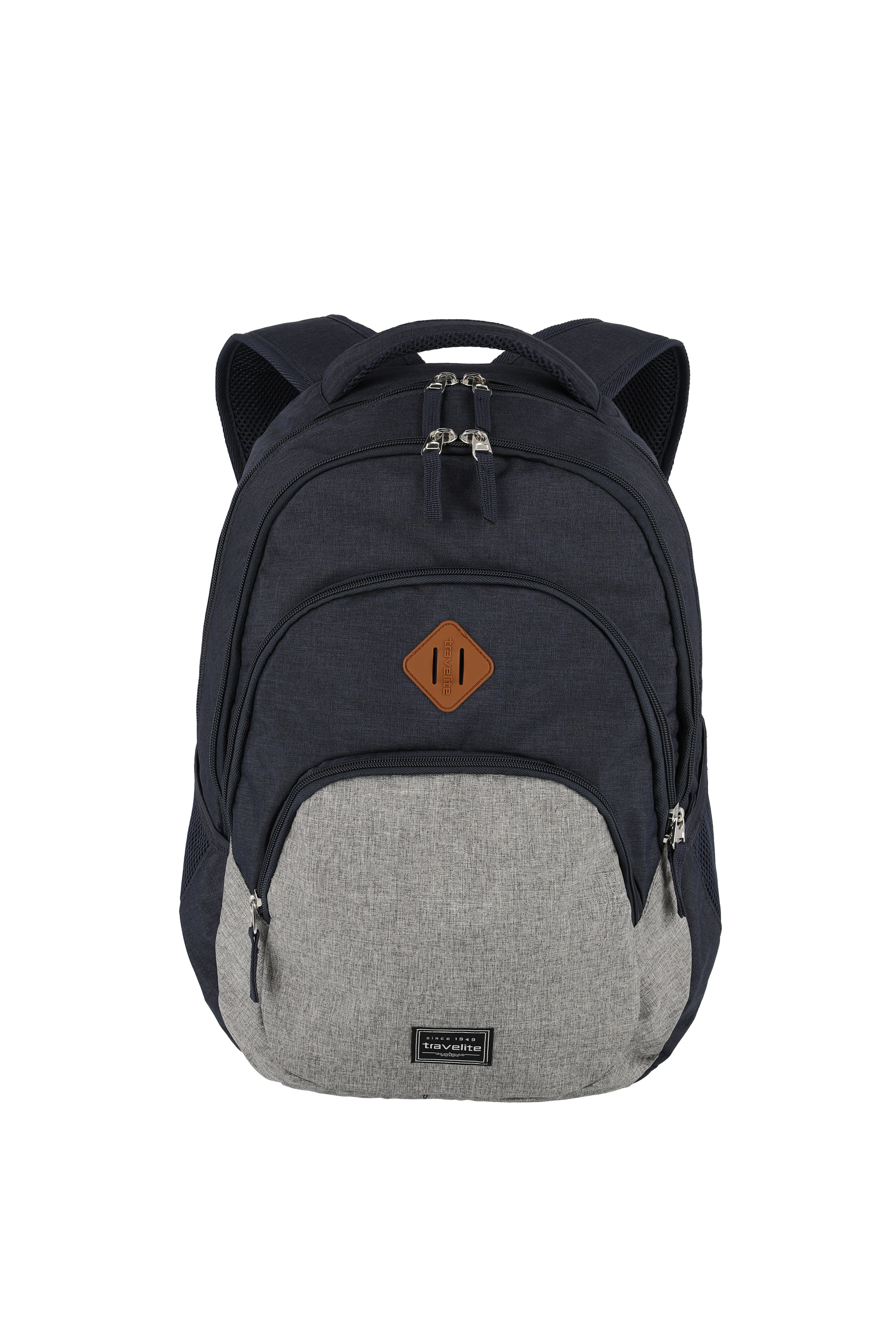 Travelite BASICS Rucksack Melange, Marine/Grau