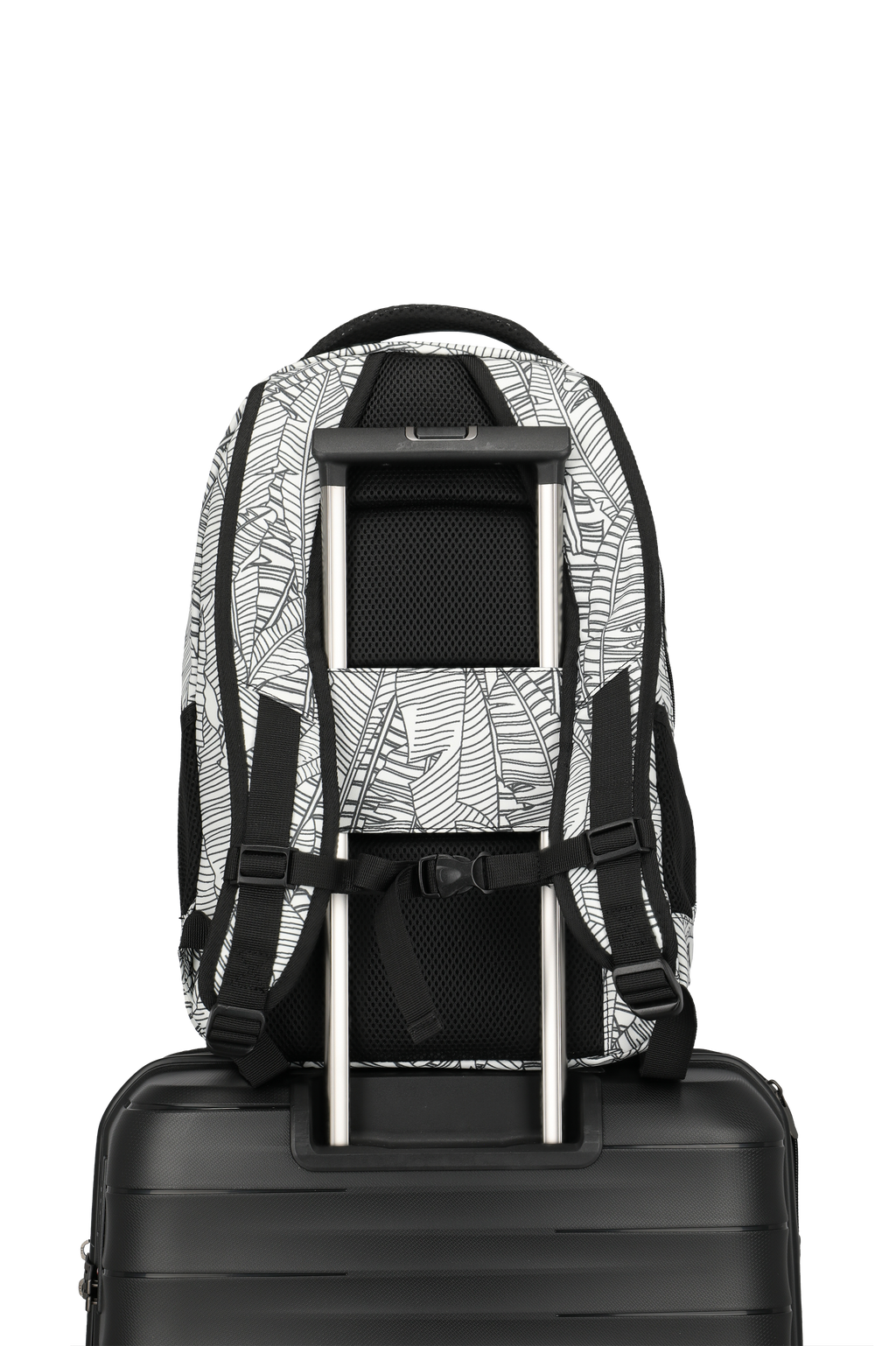 Travelite BASICS Rucksack Print, Weiß – Detailansicht