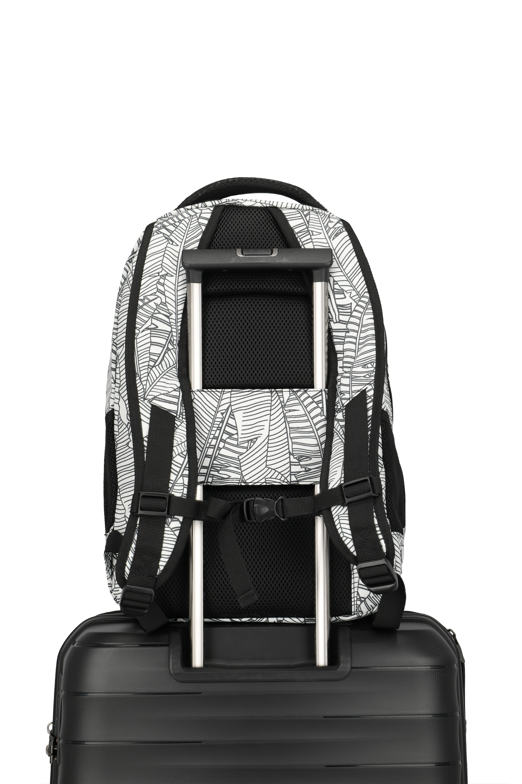 Travelite BASICS Rucksack Print, Weiß – Detailansicht