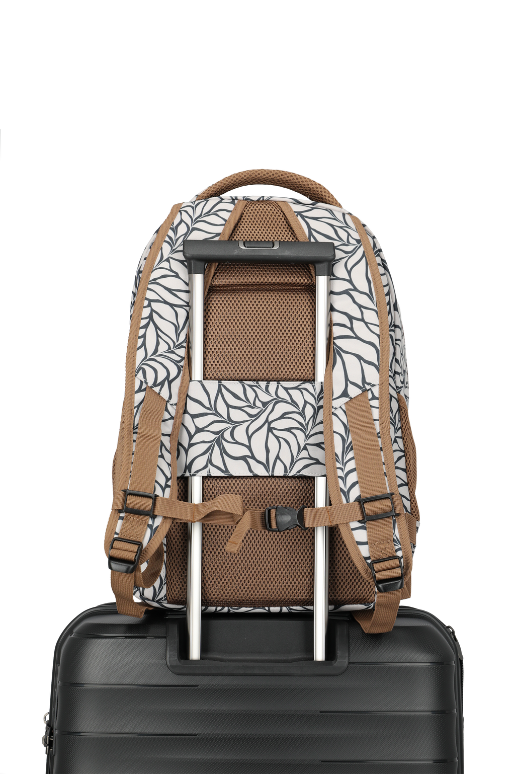 Travelite BASICS Rucksack Print, Off-White – Detailansicht