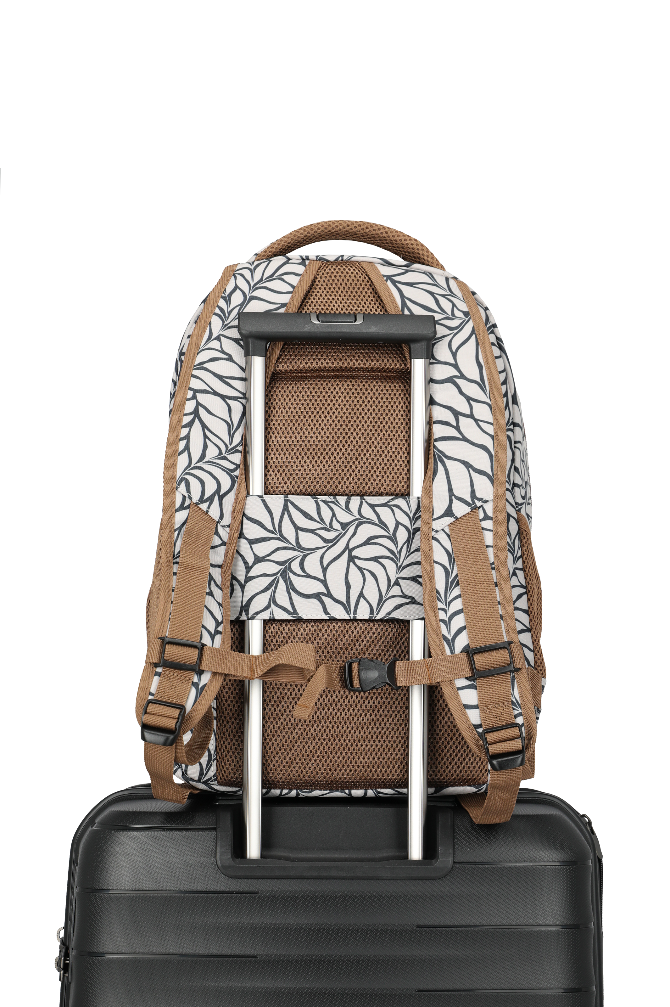 Travelite BASICS Rucksack Print, Off-White – Detailansicht