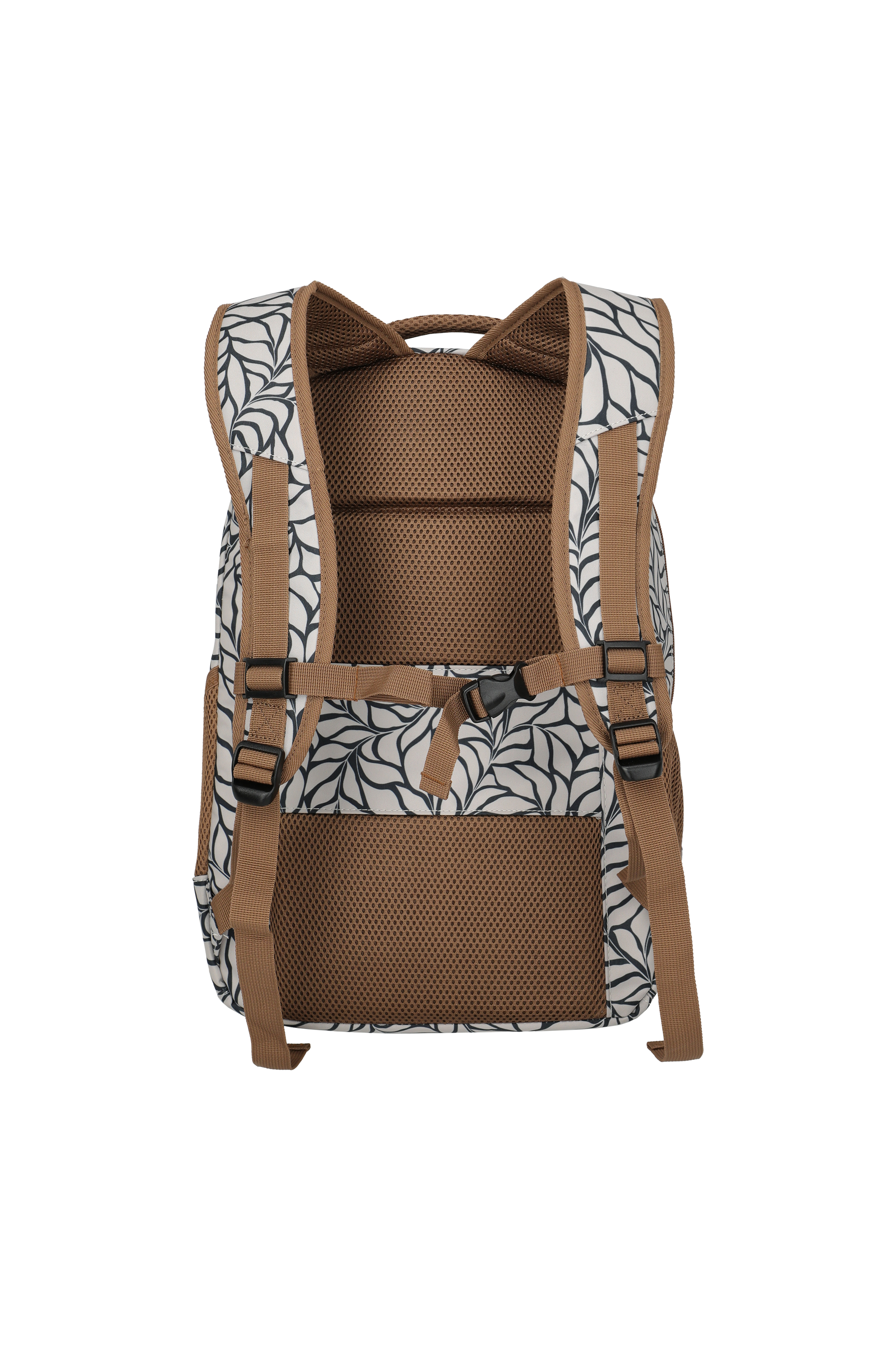 Travelite BASICS Rucksack Print, Off-White – Rückansicht