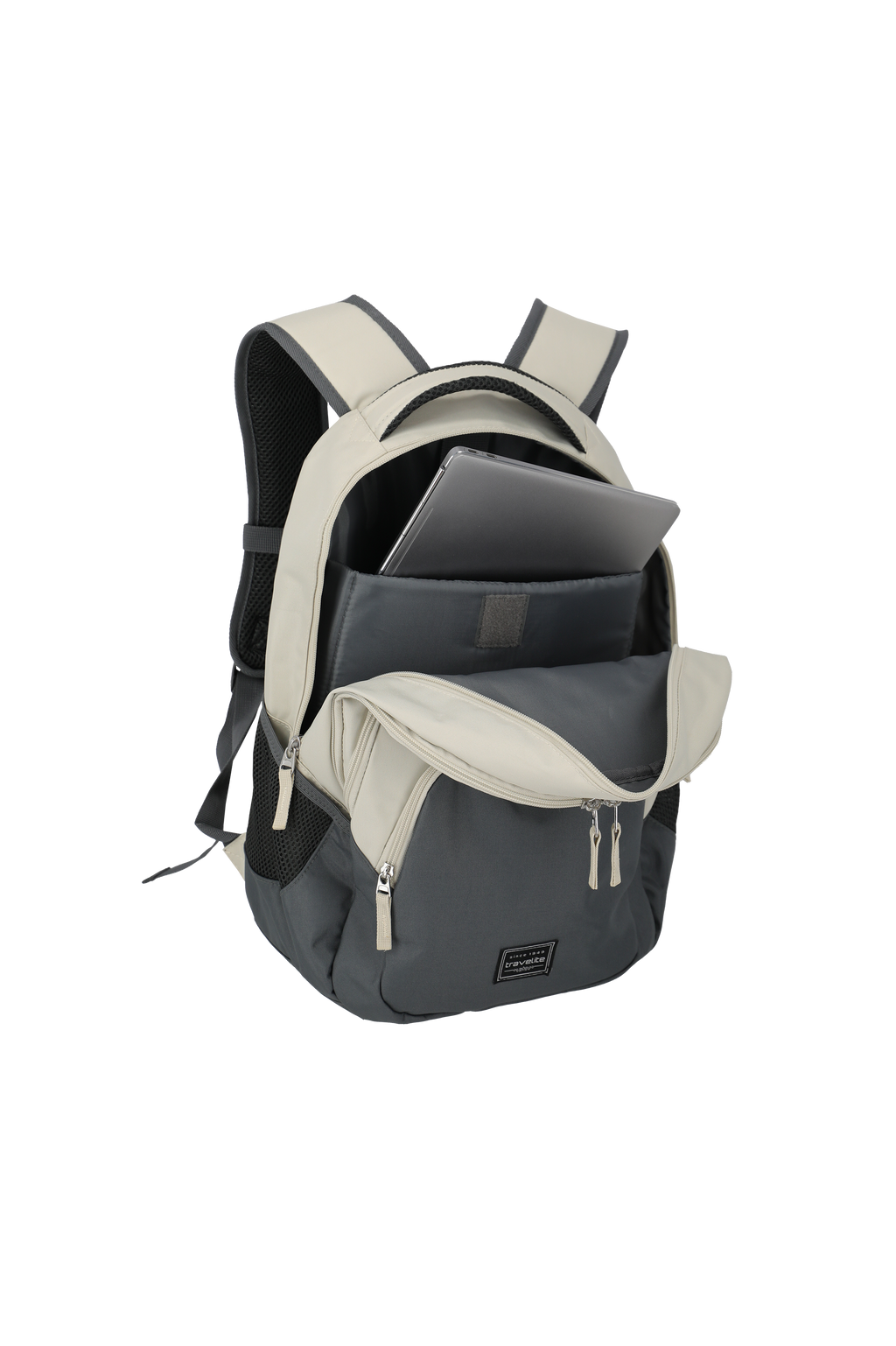 Travelite BASICS Rucksack Melange, Nature/Anthracite – Produktansicht 3