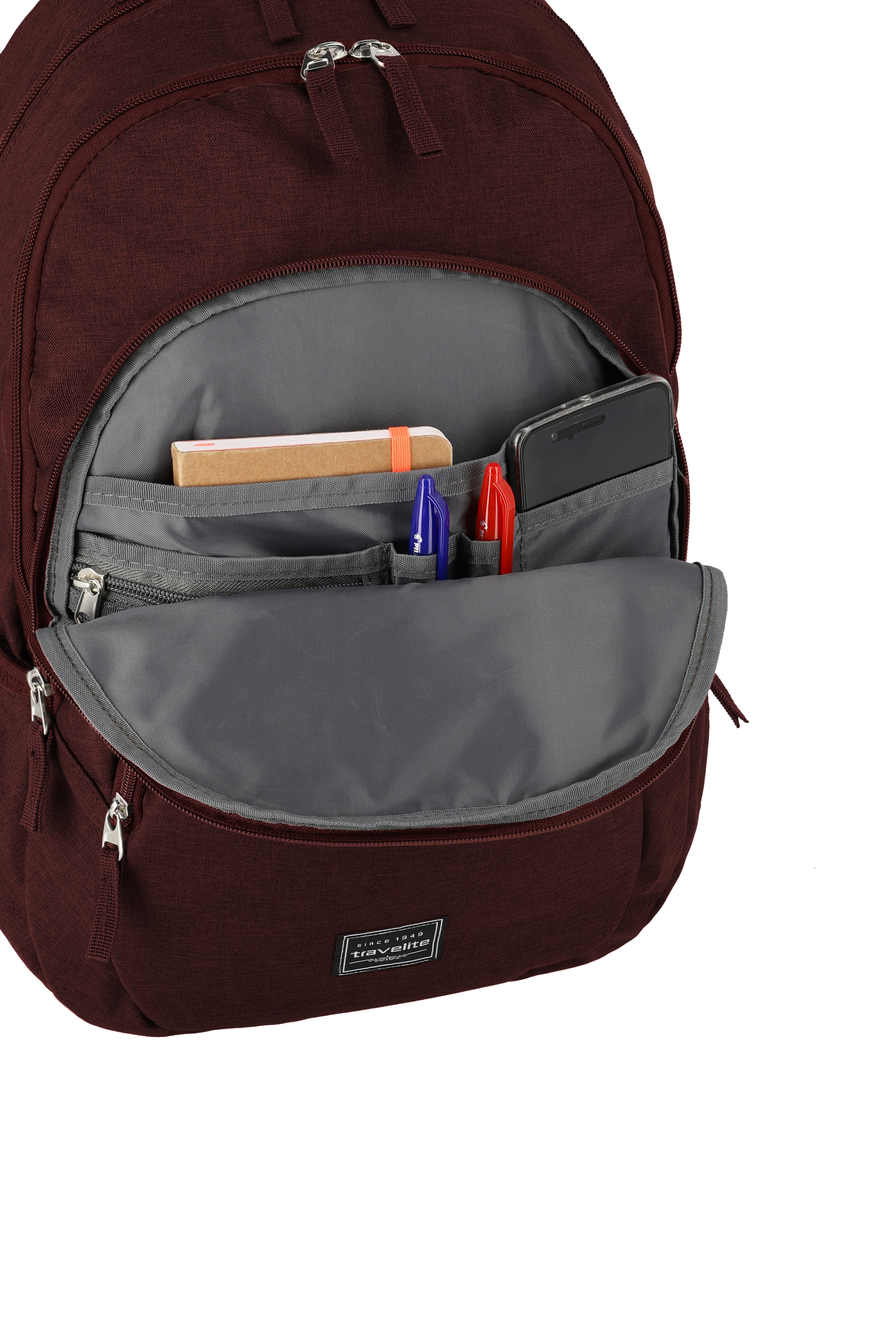 Travelite BASICS Rucksack Melange, Bordeaux