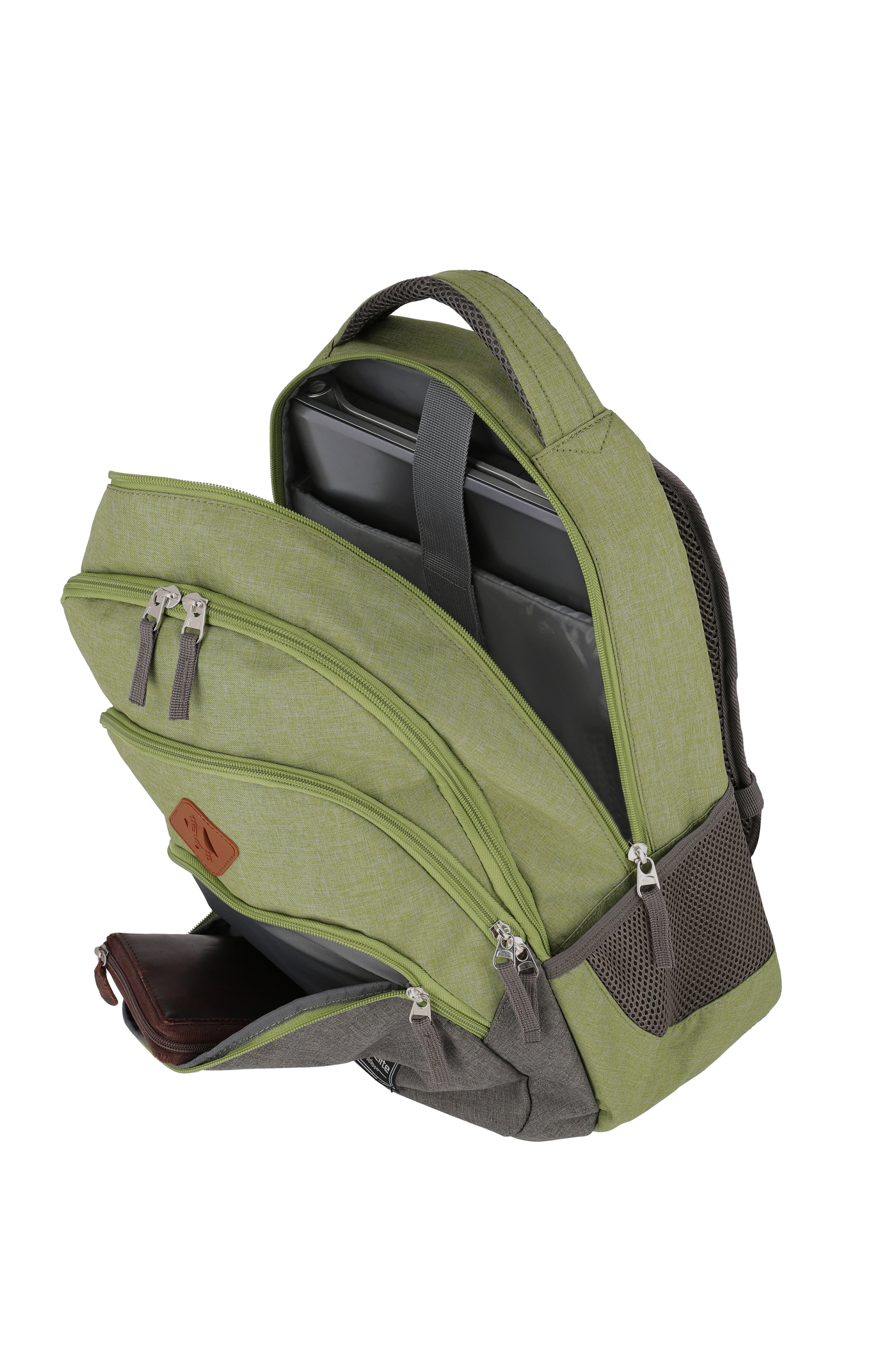 Travelite BASICS Rucksack Melange, Grün/Grau