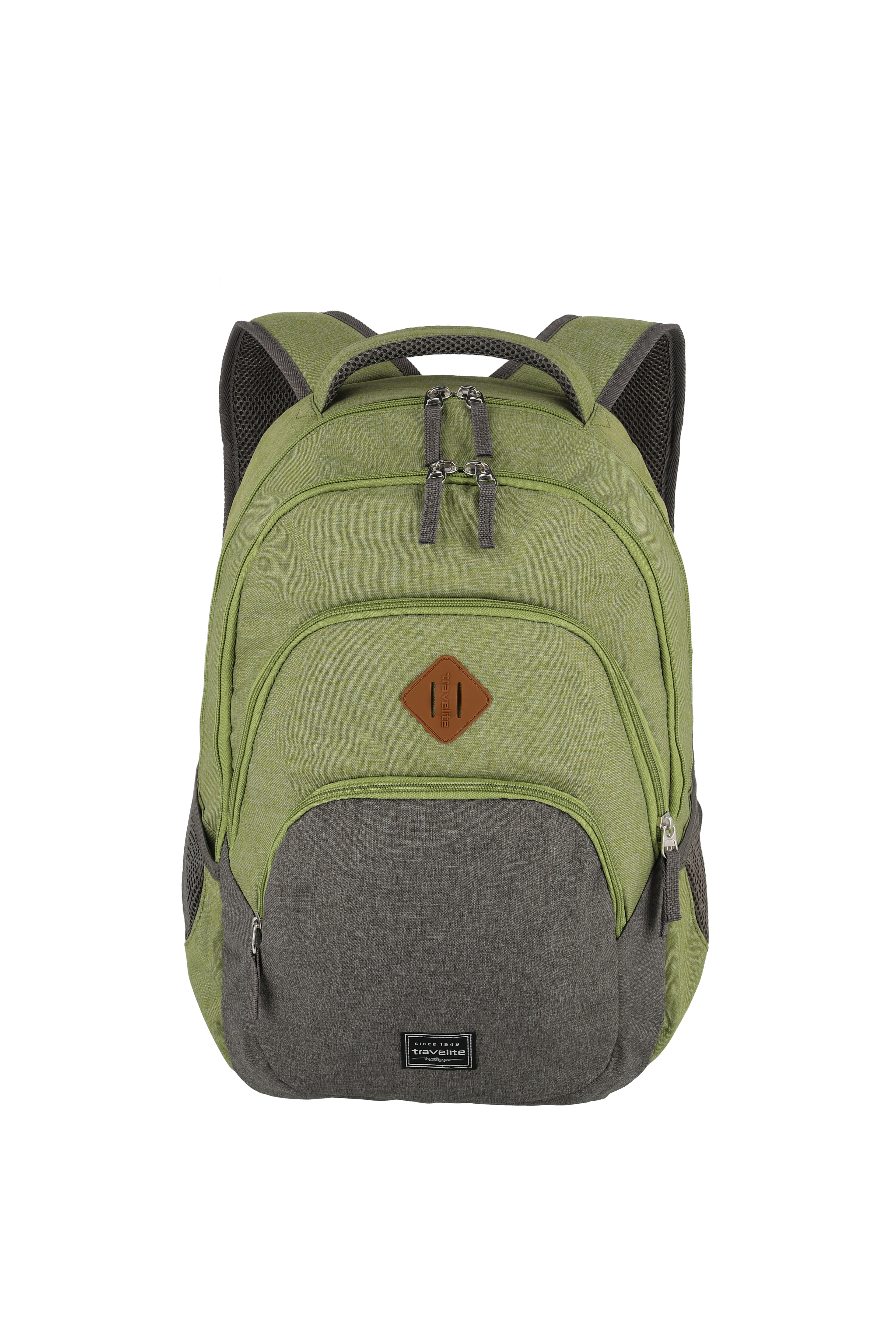 Travelite BASICS Rucksack Melange, Grün/Grau