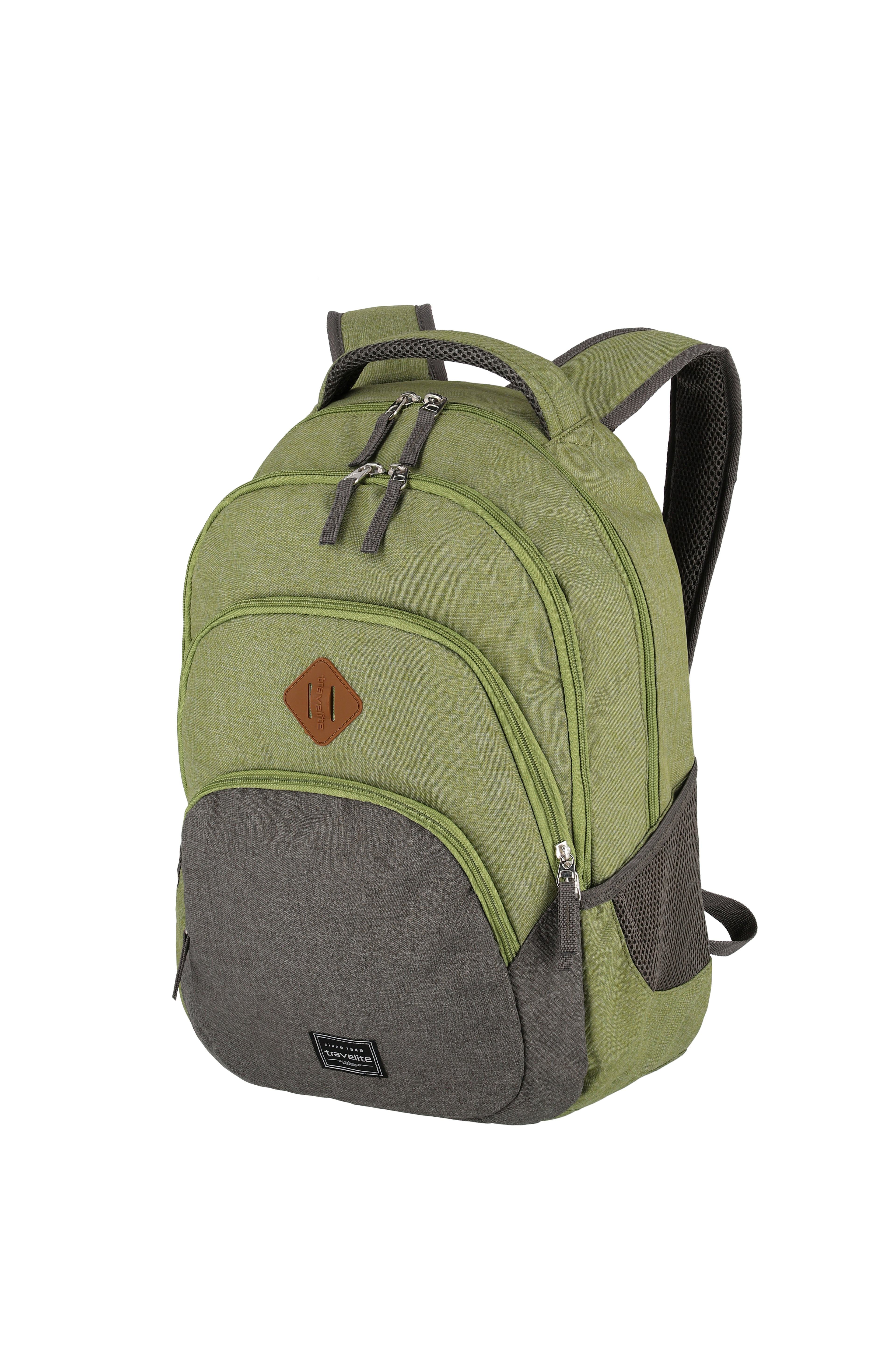 Travelite BASICS Rucksack Melange, Grün/Grau