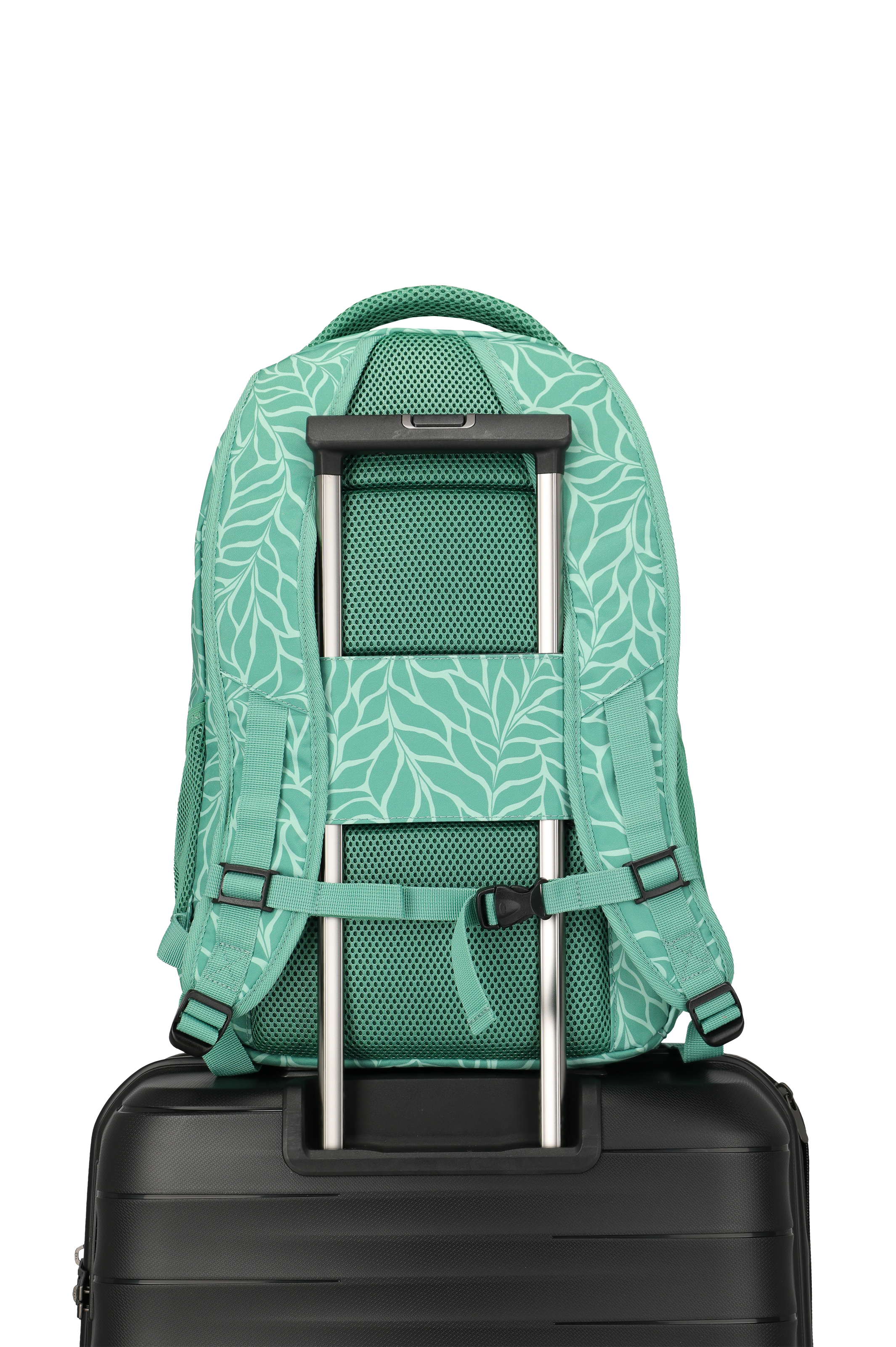 Travelite BASICS Rucksack Print, Grün – Detailansicht