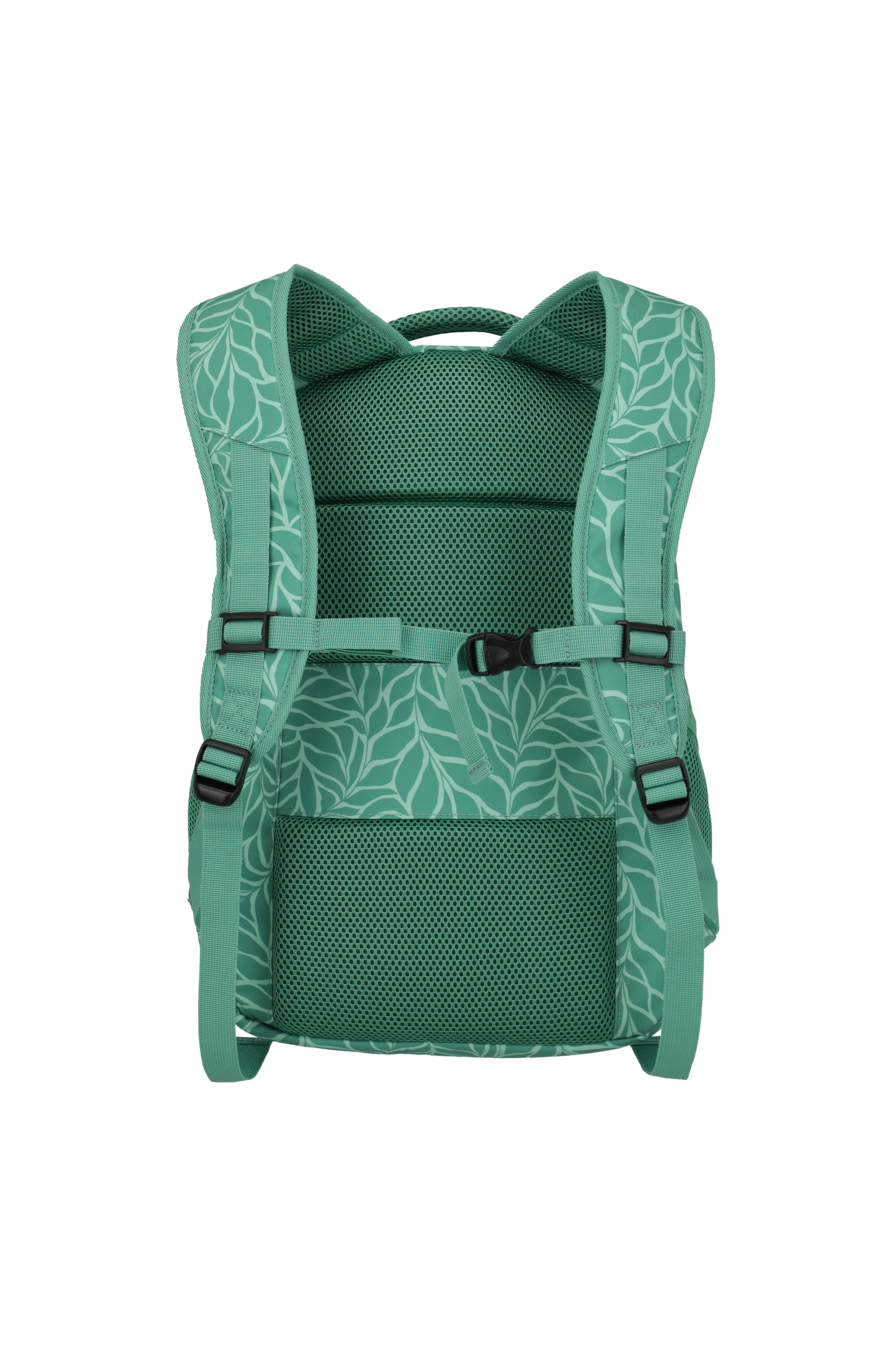 Travelite BASICS Rucksack Print, Grün – Rückansicht