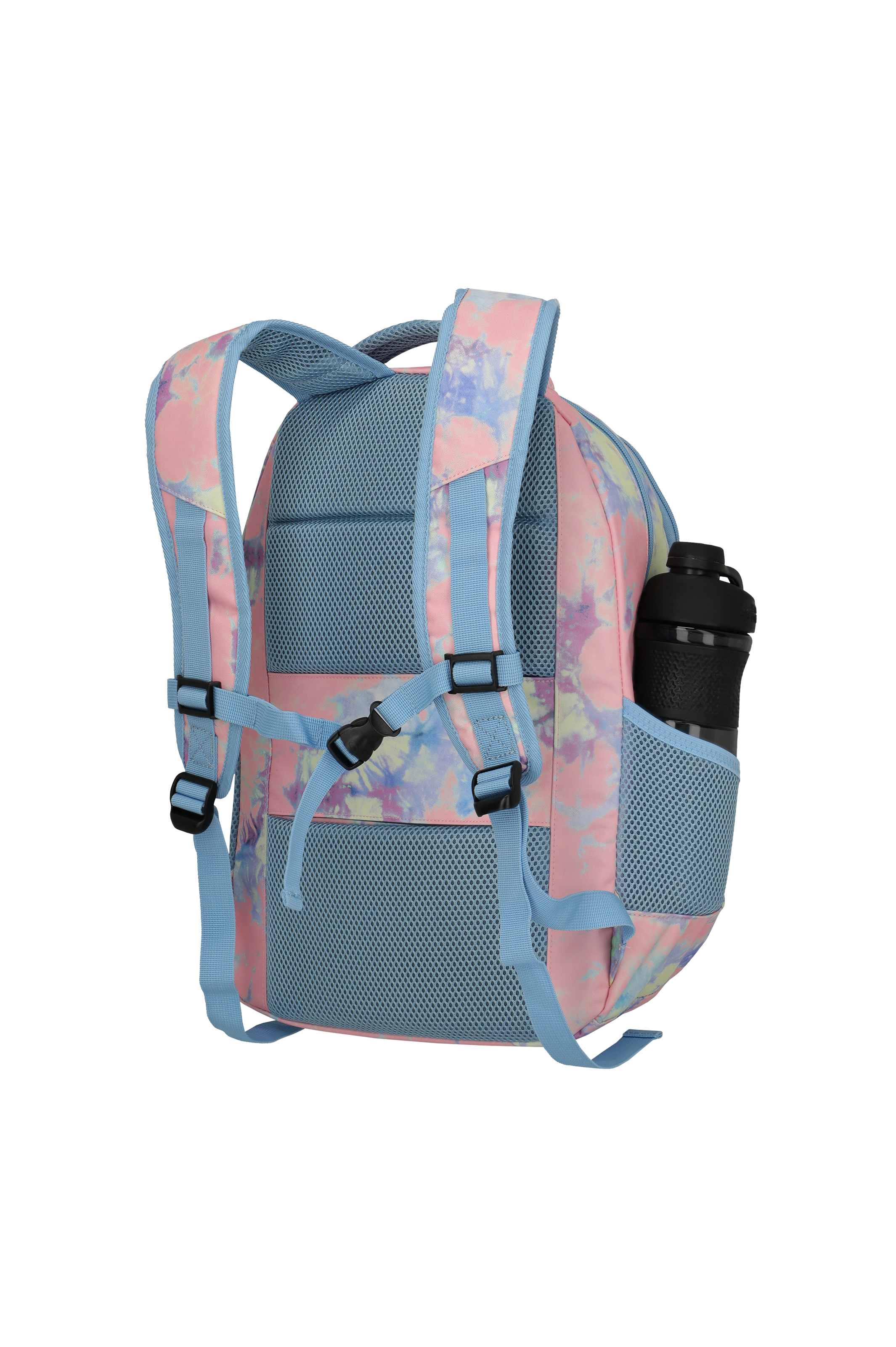 Travelite BASICS Rucksack Print, Multicolor – Rückansicht seitlich