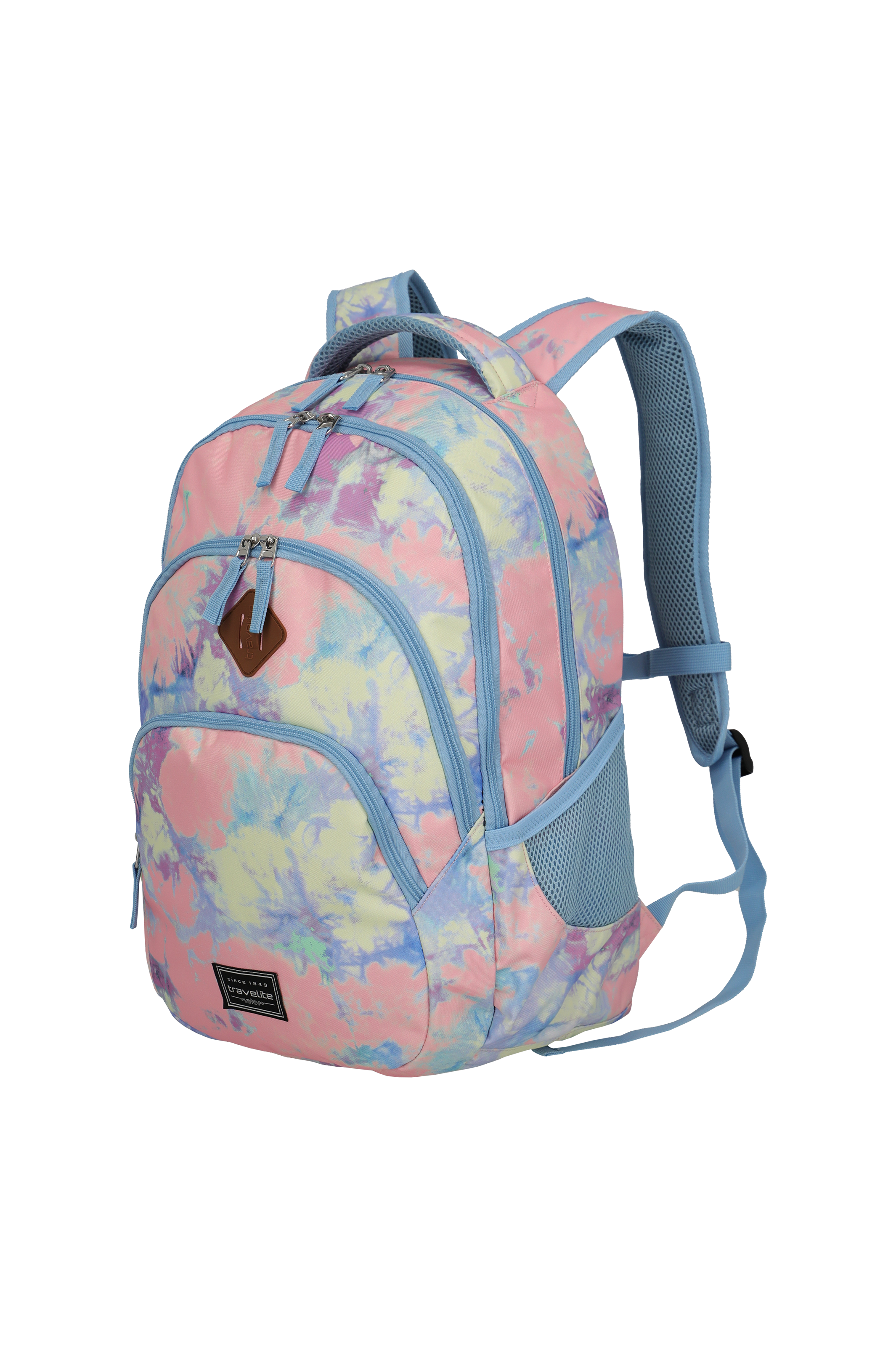 Travelite BASICS Rucksack Print, Multicolor – Schrägansicht