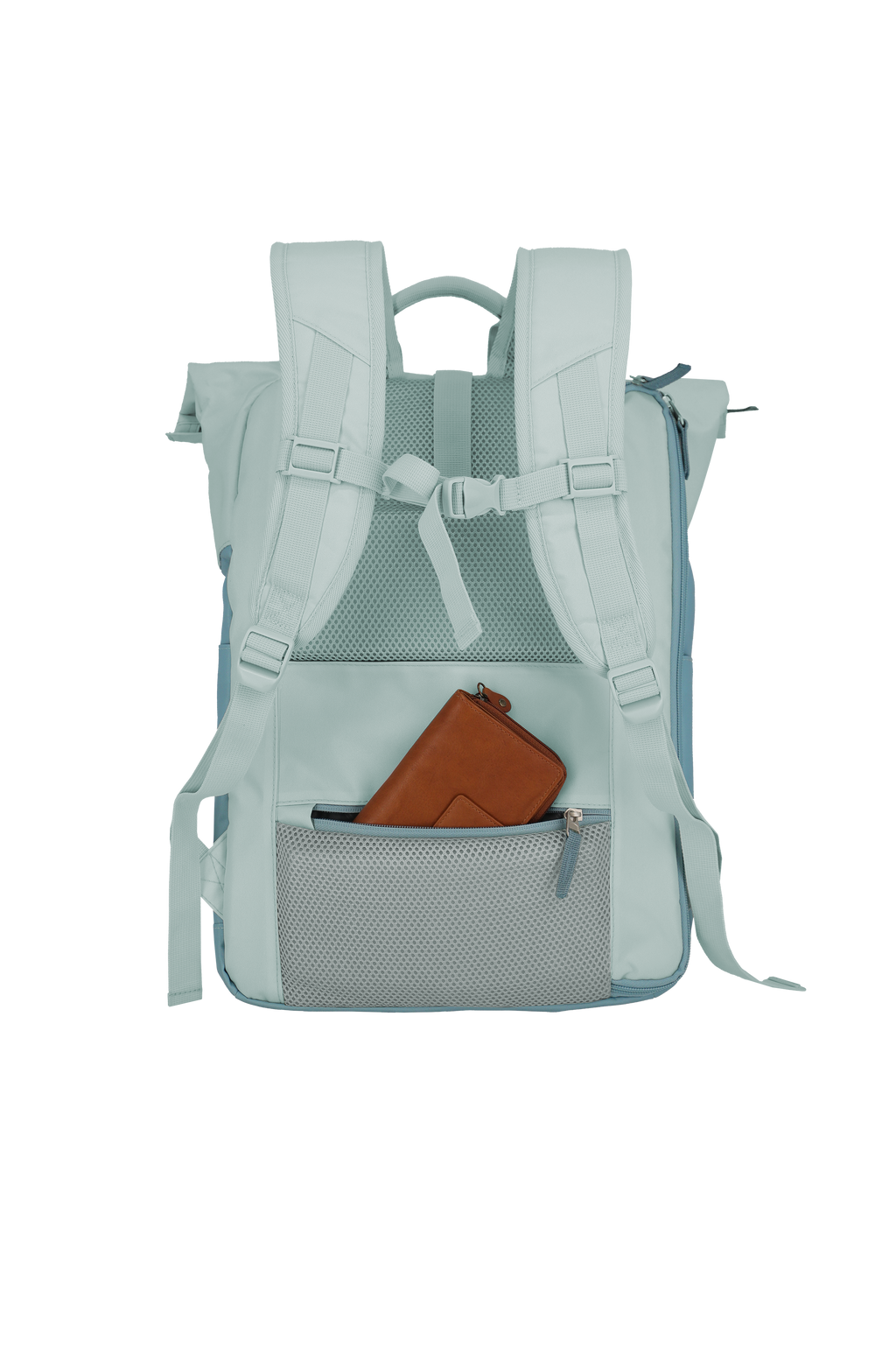 Travelite BASICS Rollup Rucksack, Ice Blue – Produktansicht 4
