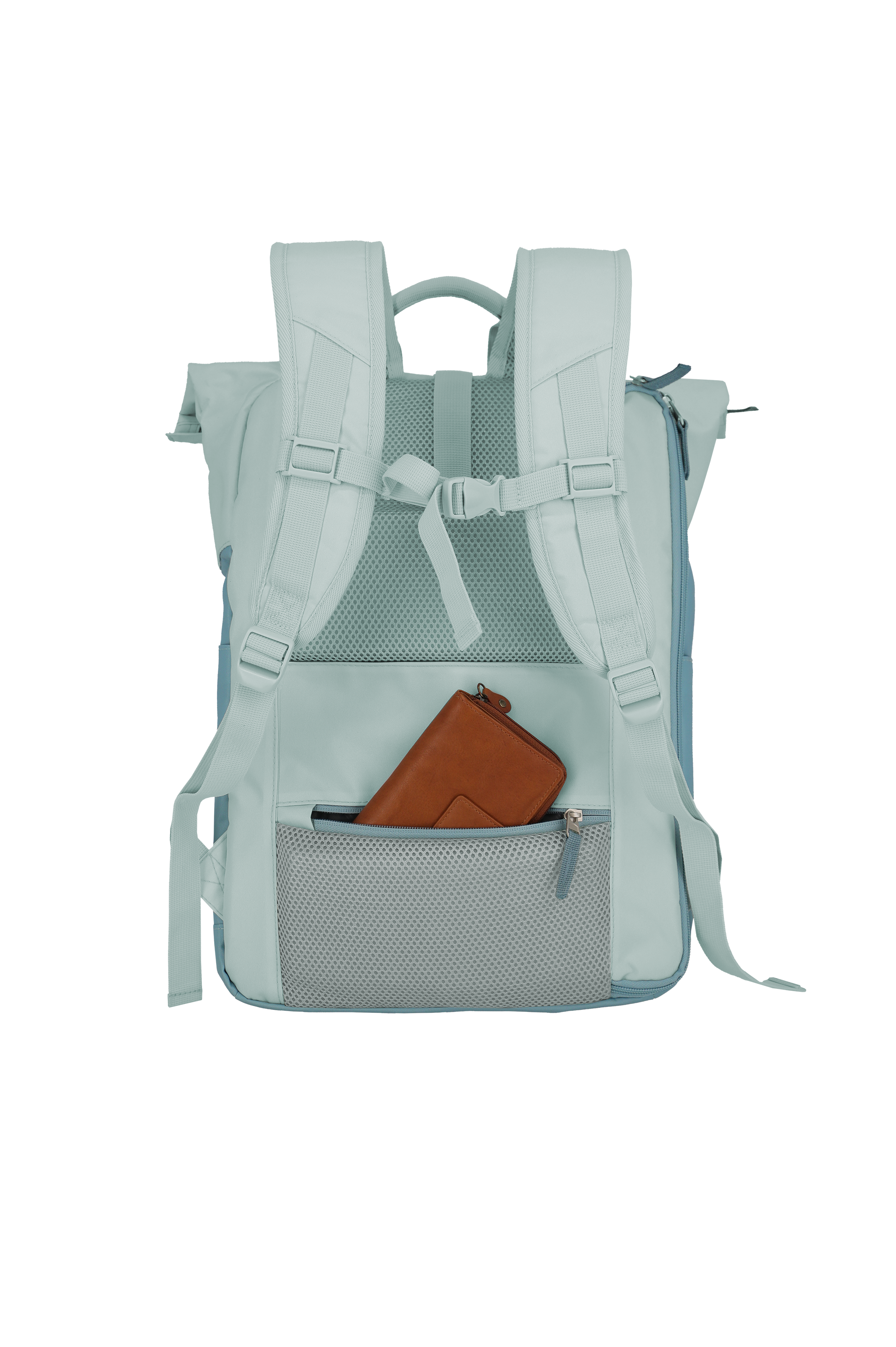 Travelite BASICS Rollup Rucksack, Ice Blue – Produktansicht 4