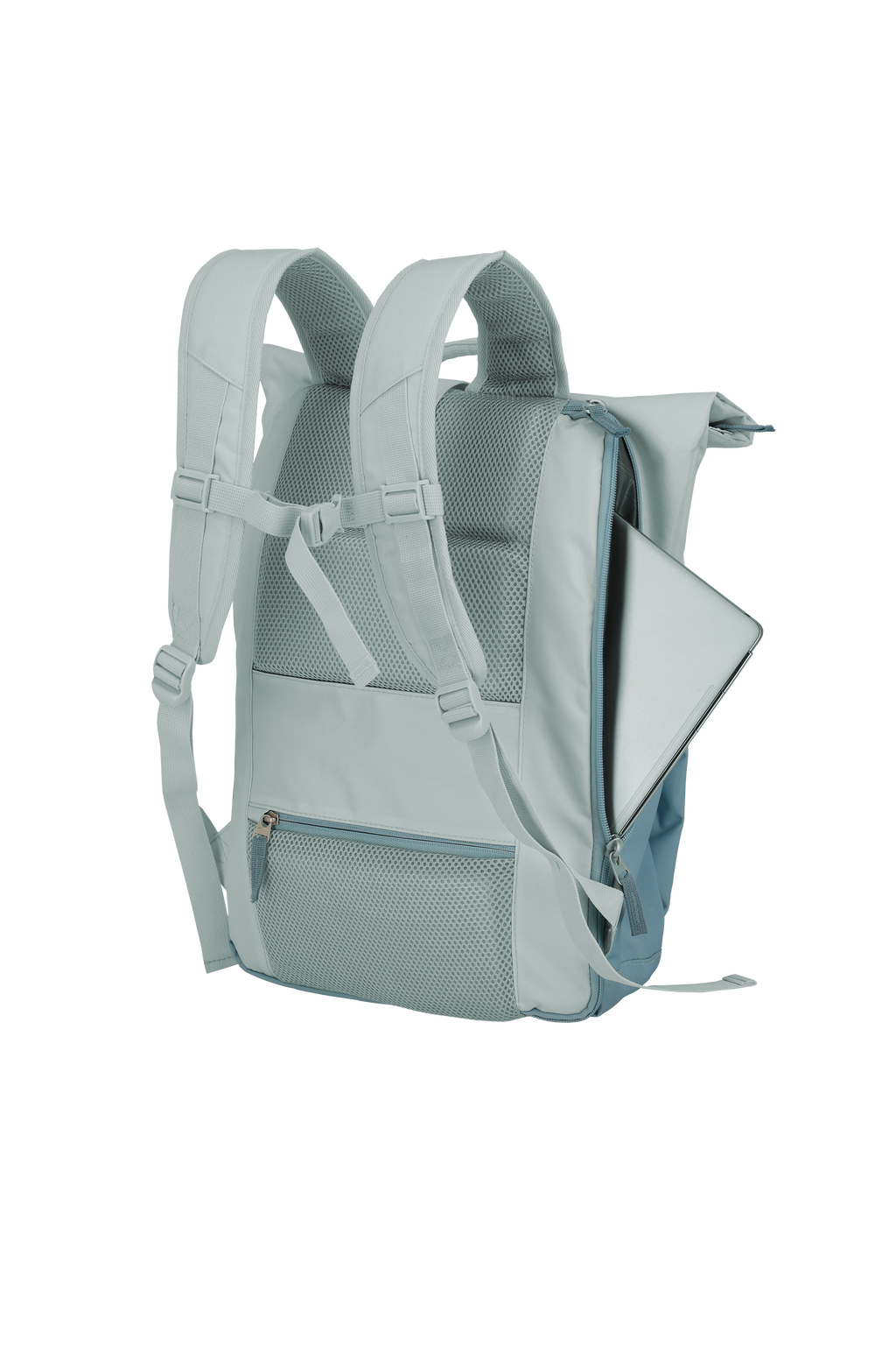 Travelite BASICS Rollup Rucksack, Ice Blue – Produktansicht 7