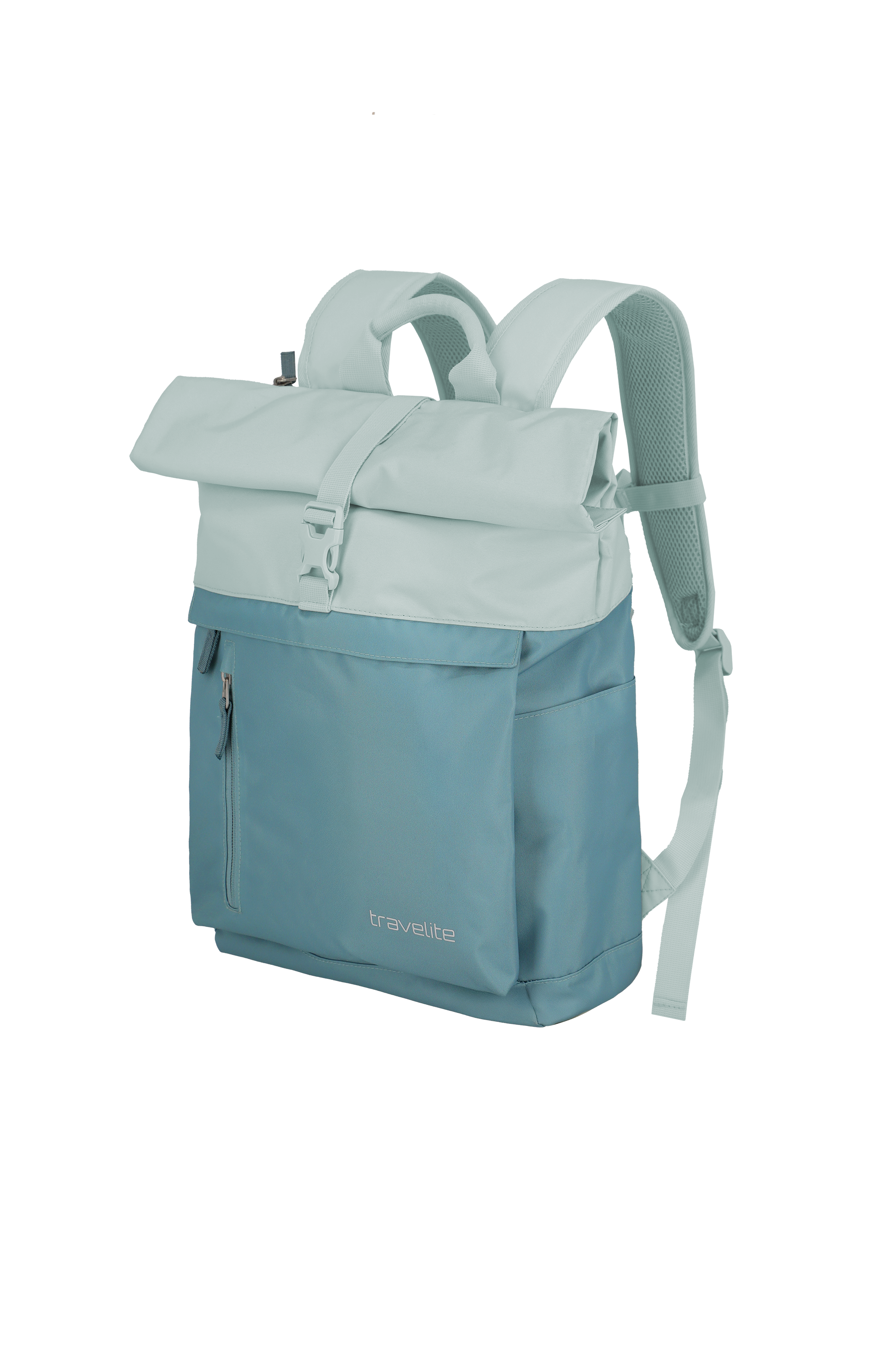 Travelite BASICS Rollup Rucksack, Ice Blue – Produktansicht 2
