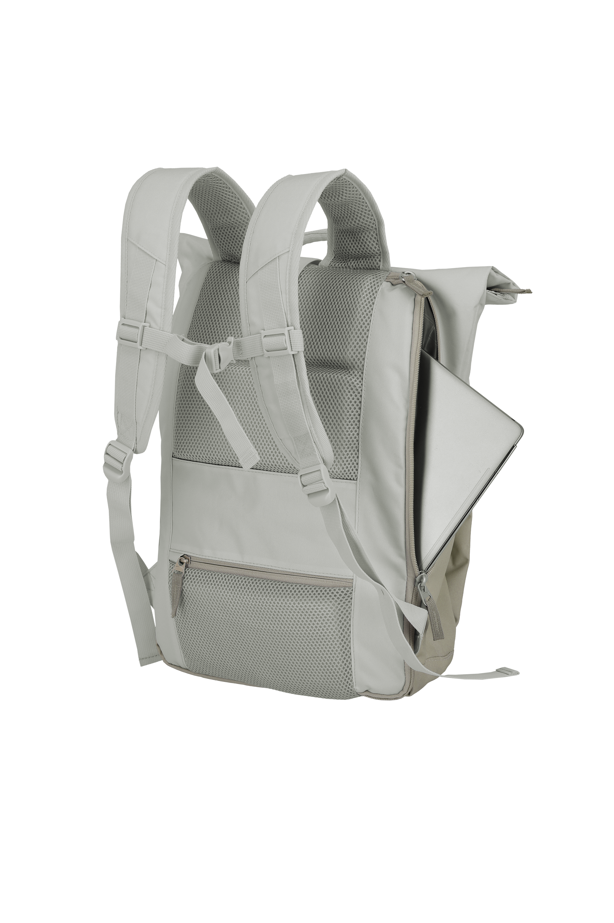 Travelite BASICS Rollup Rucksack, Sand/ivory – Produktansicht 7