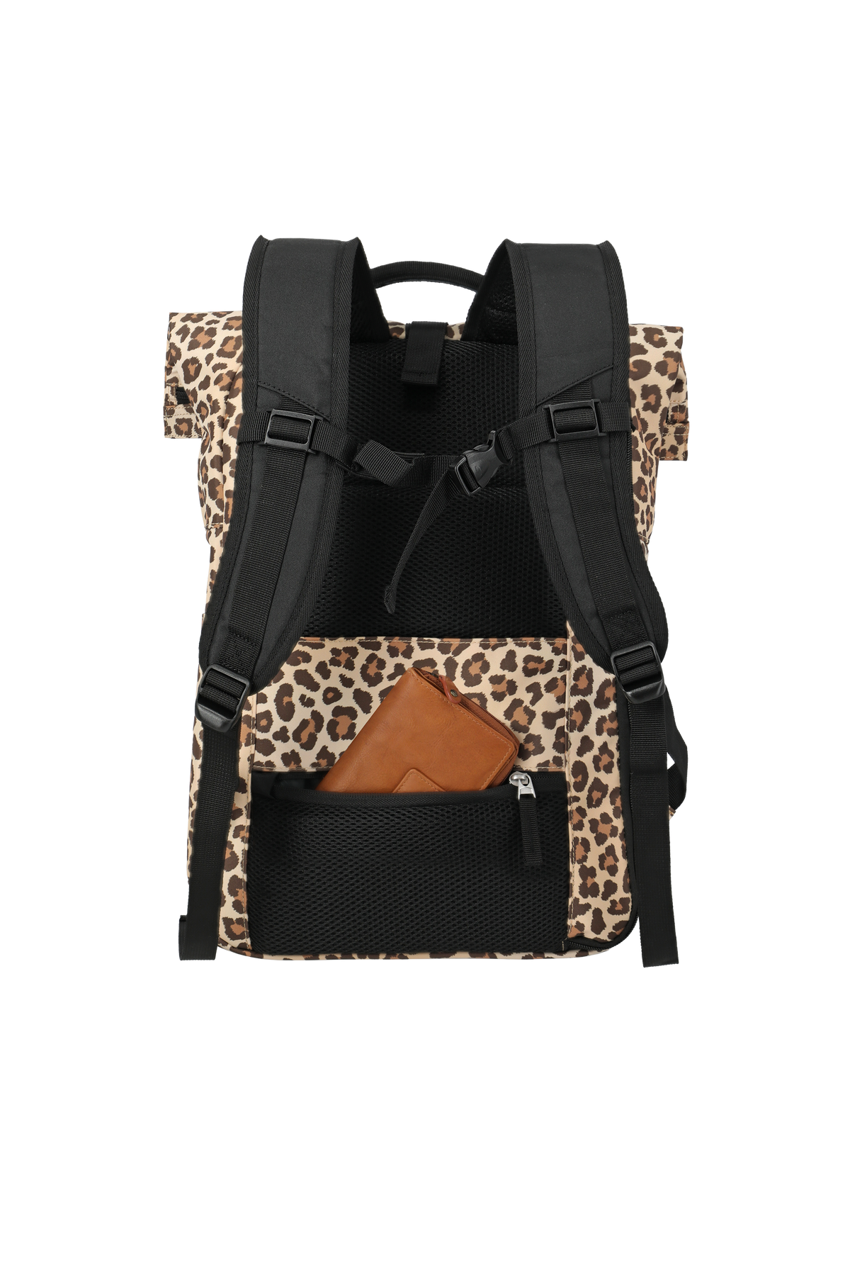 Travelite BASICS Rollup Rucksack, Leopard – Produktansicht 4