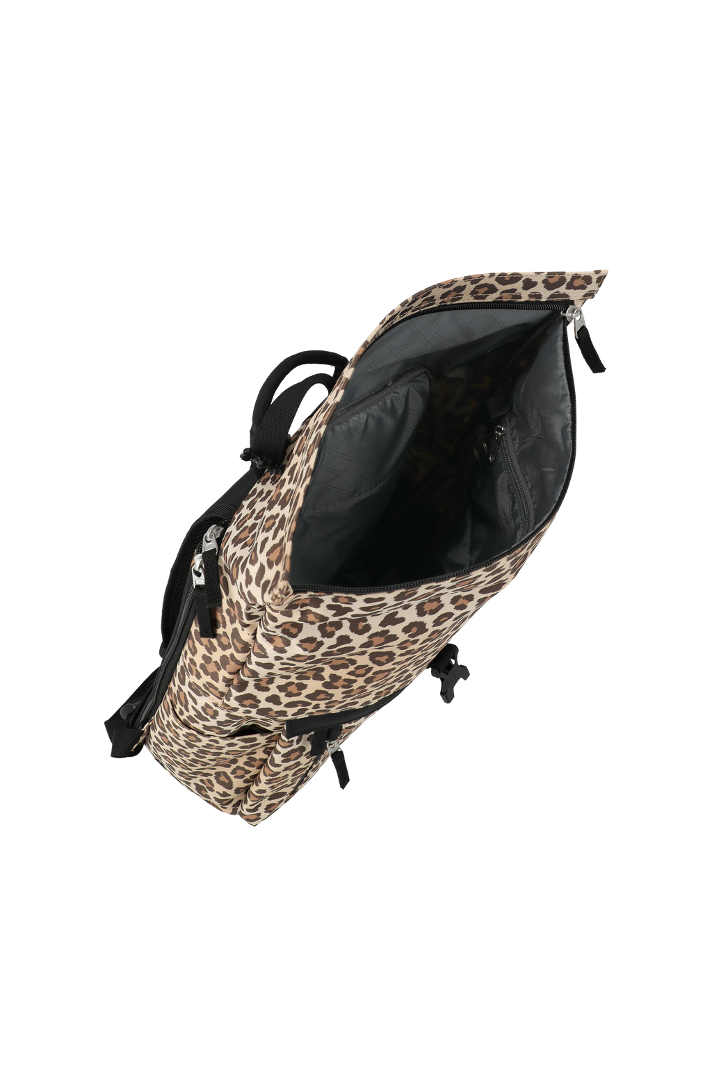 Travelite BASICS Rollup Rucksack, Leopard – Produktansicht 5
