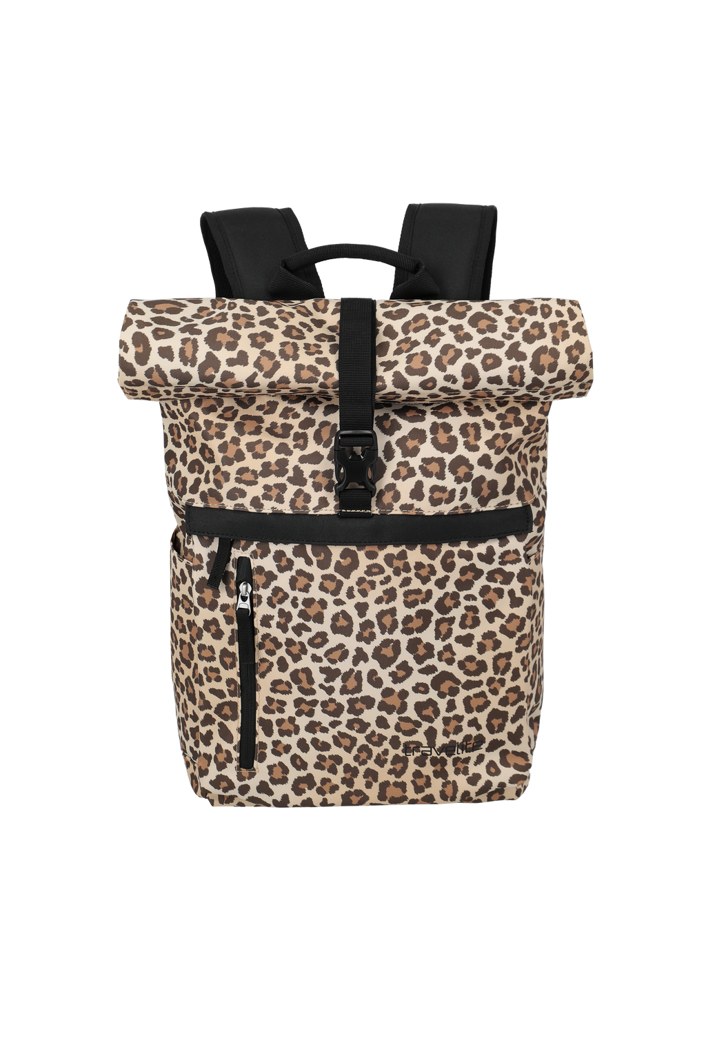 Travelite BASICS Rollup Rucksack, Leopard – Produktansicht 1