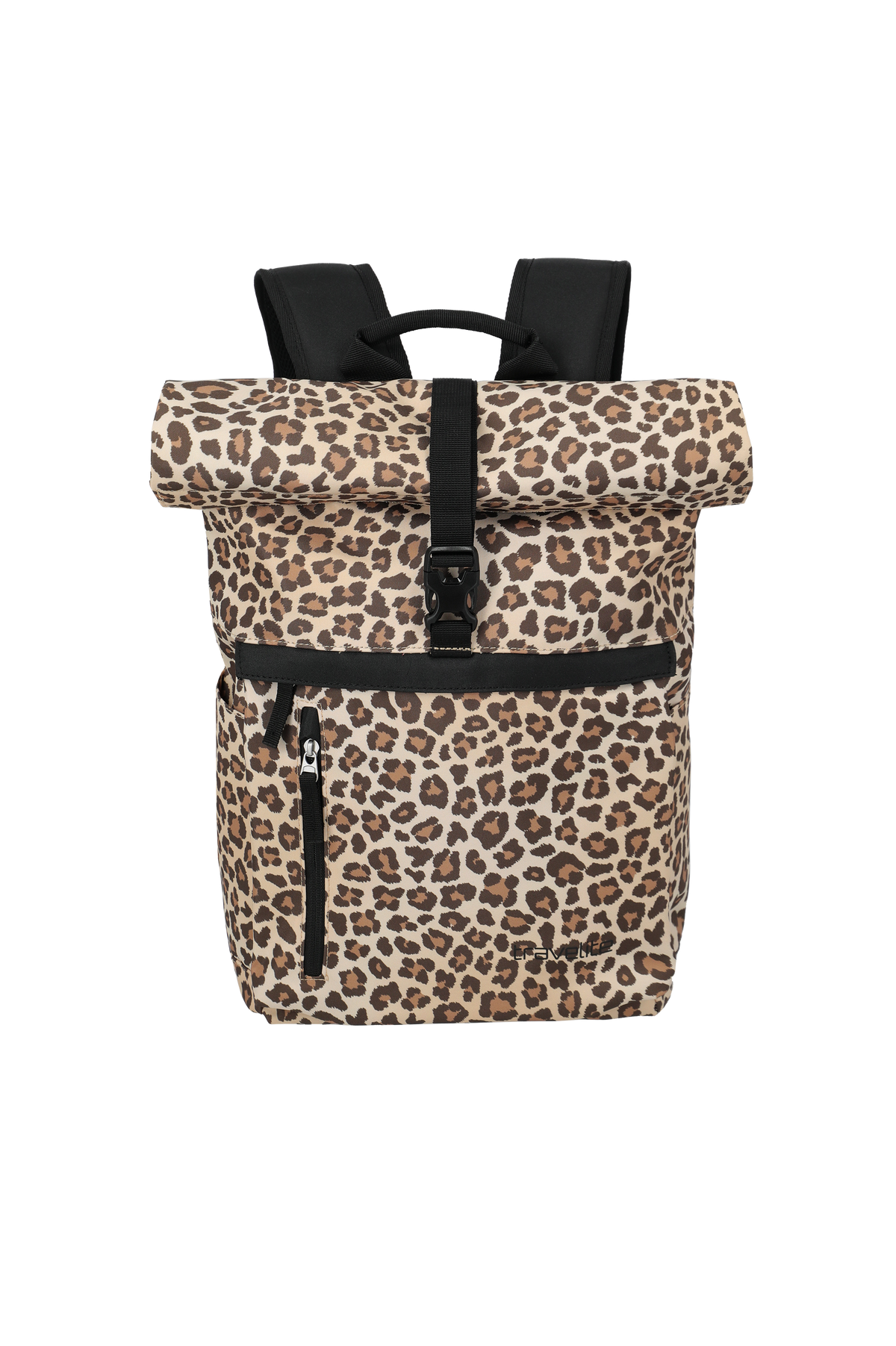 Travelite BASICS Rollup Rucksack, Leopard – Produktansicht 1