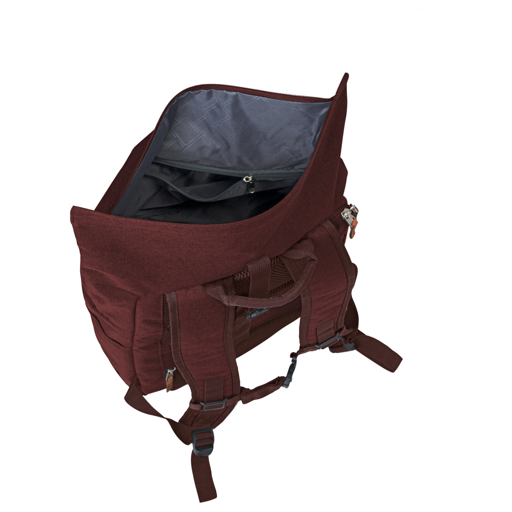 Travelite BASICS Rollup Rucksack, Bordeaux