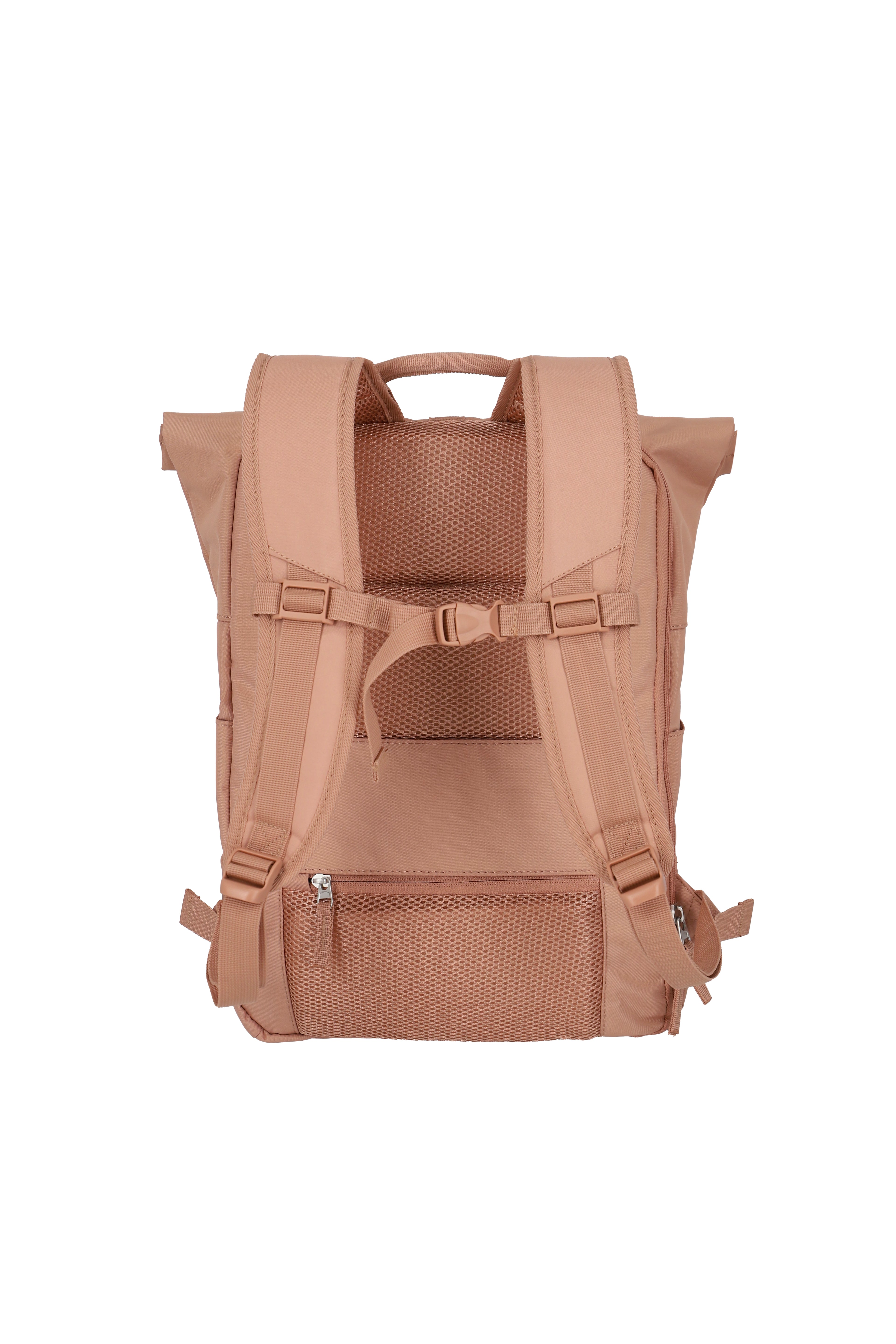 Travelite BASICS Rollup Rucksack, Puderrosa