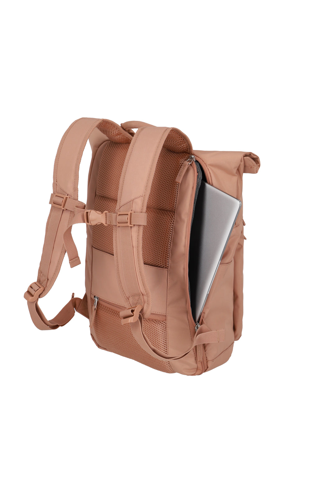 Travelite BASICS Rollup Rucksack, Puderrosa