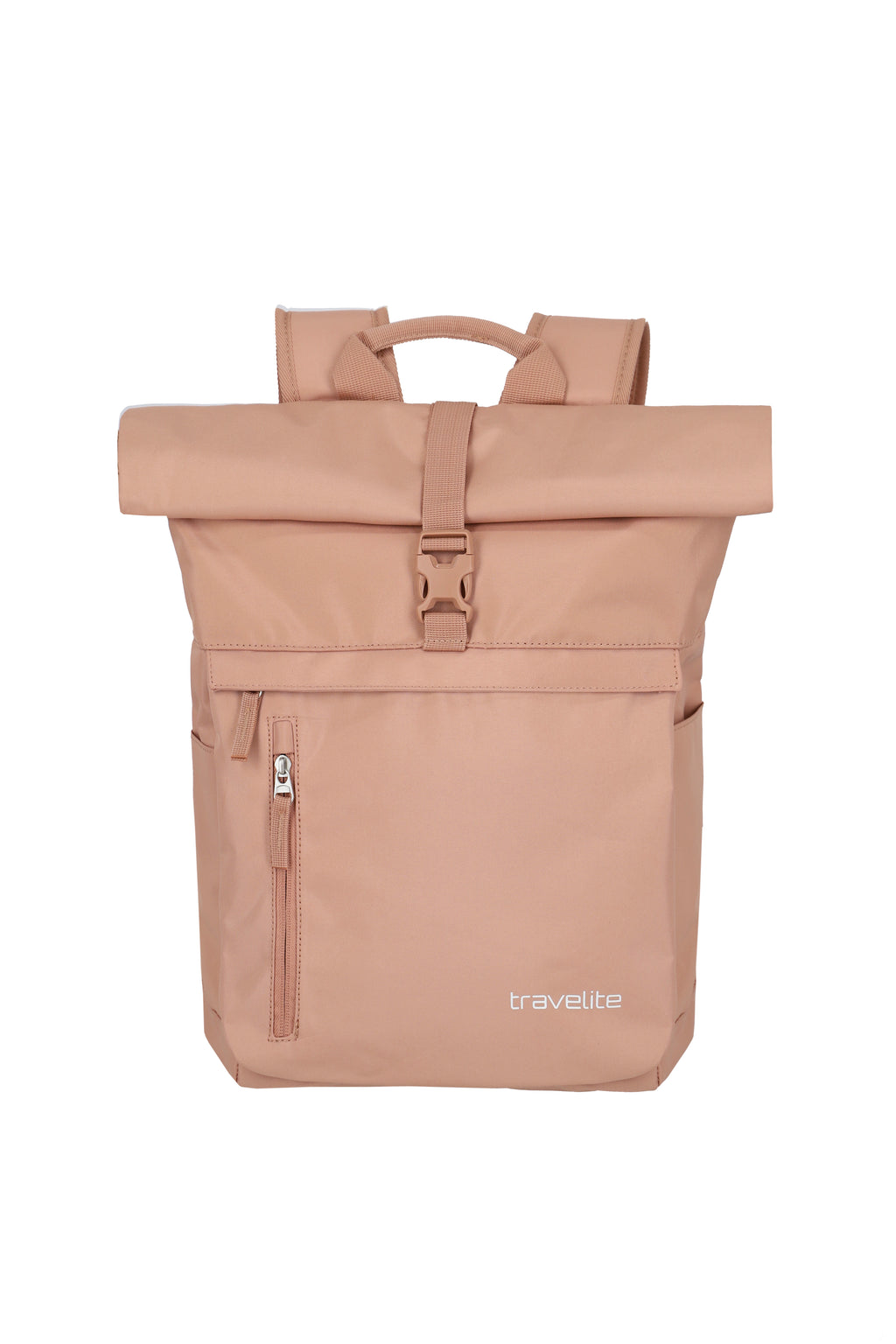 Travelite BASICS Rollup Rucksack, Puderrosa