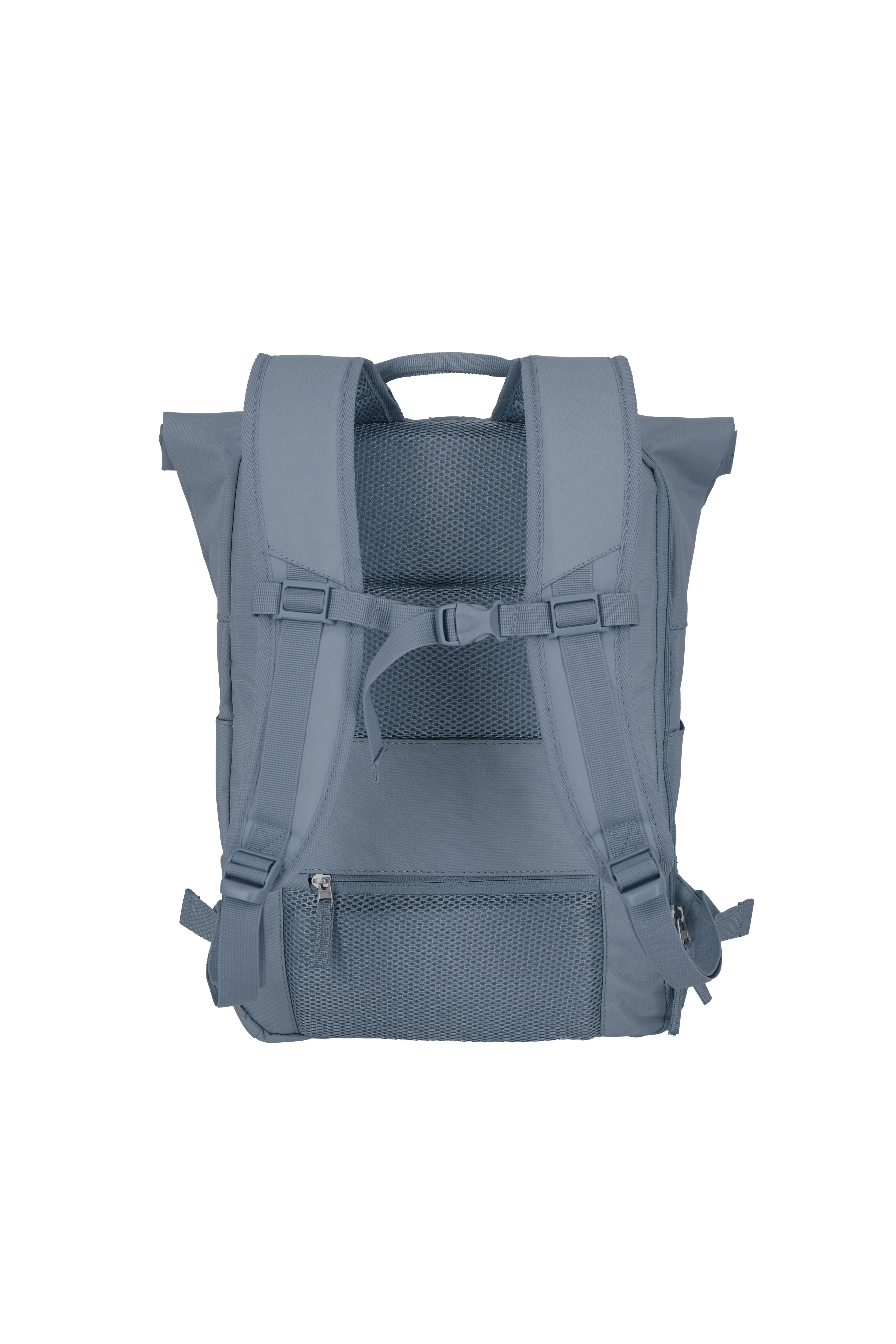 Travelite BASICS Rollup Rucksack, Rauchblau