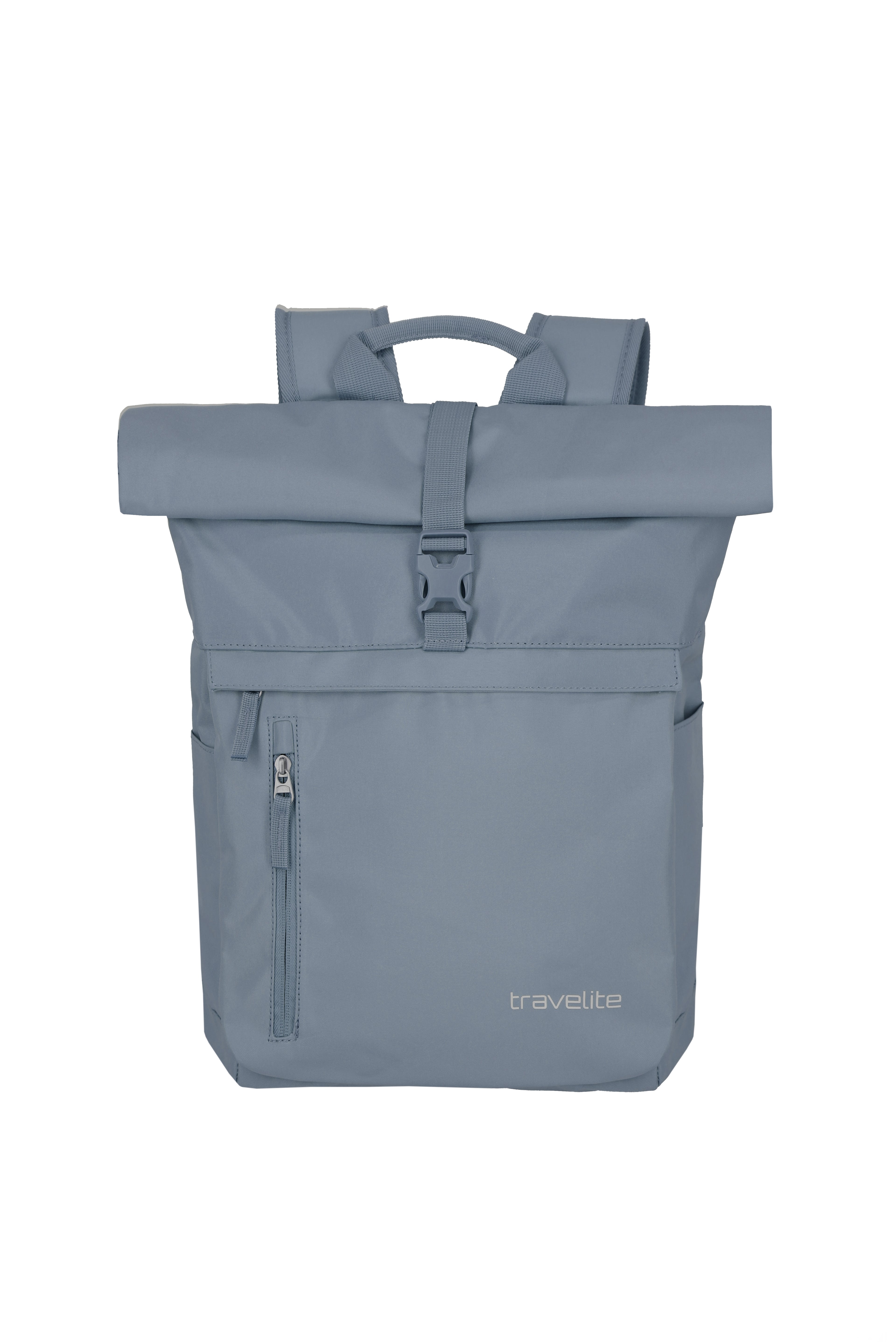 Travelite BASICS Rollup Rucksack, Rauchblau