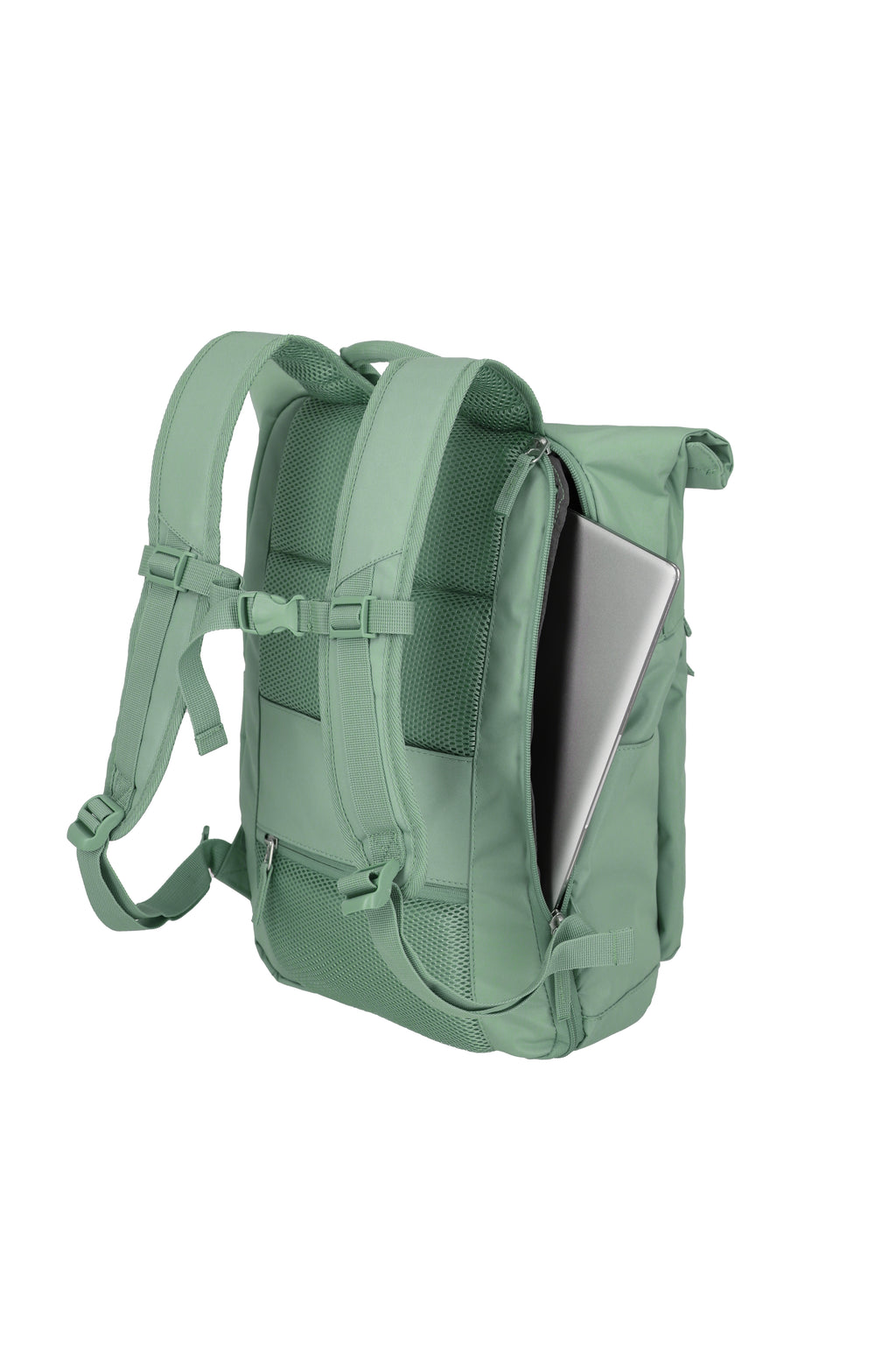 Travelite BASICS Rollup Rucksack, Hellgrün
