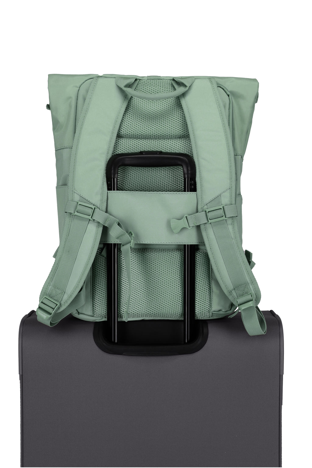 Travelite BASICS Rollup Rucksack, Hellgrün