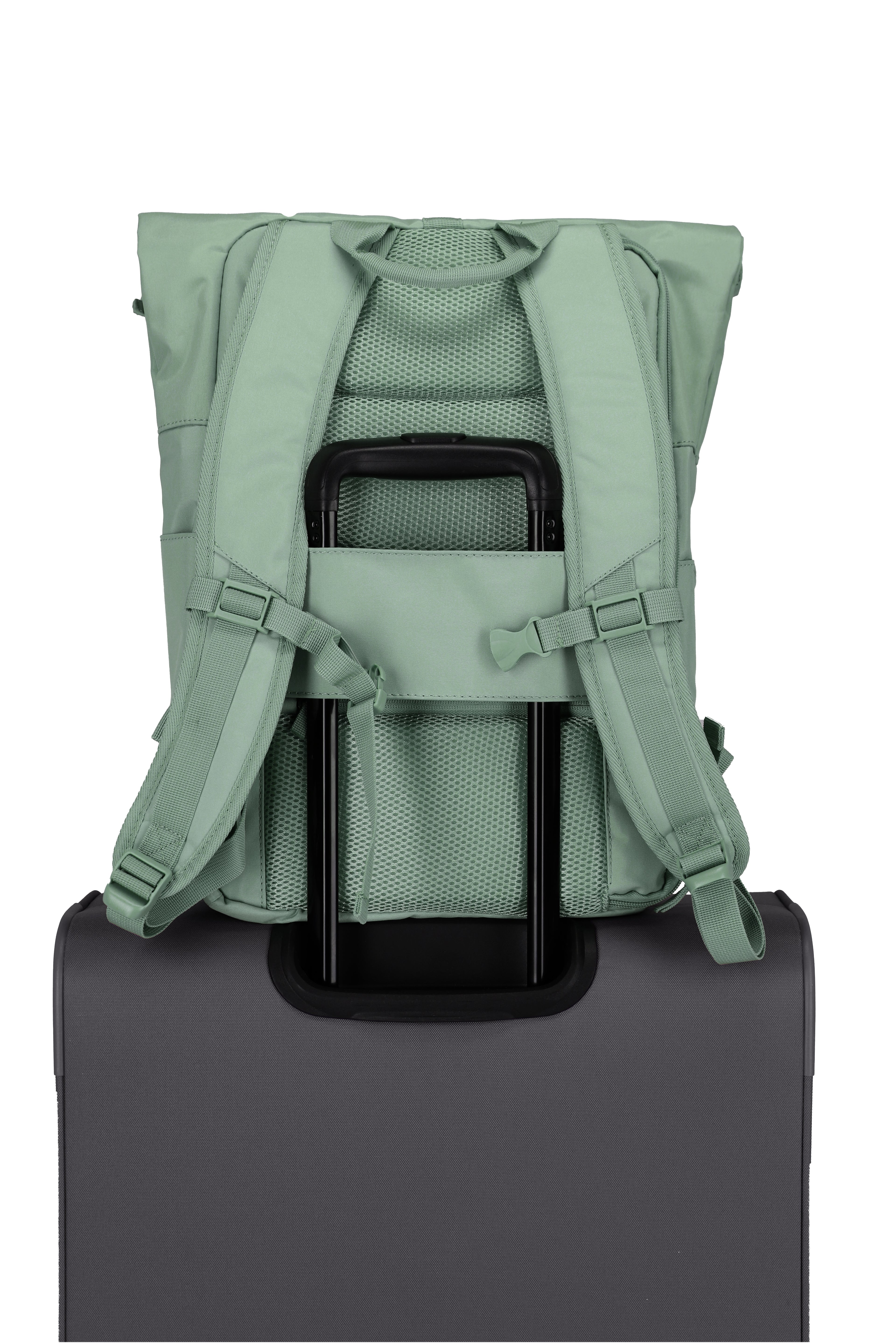 Travelite BASICS Rollup Rucksack, Hellgrün