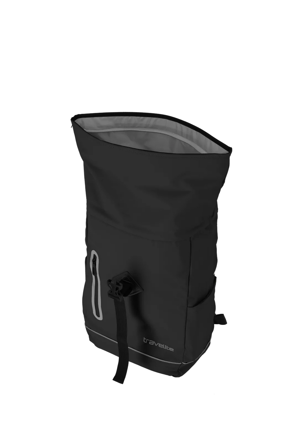 Travelite BASICS Roll-Up Rucksack, Schwarz – Produktansicht 4