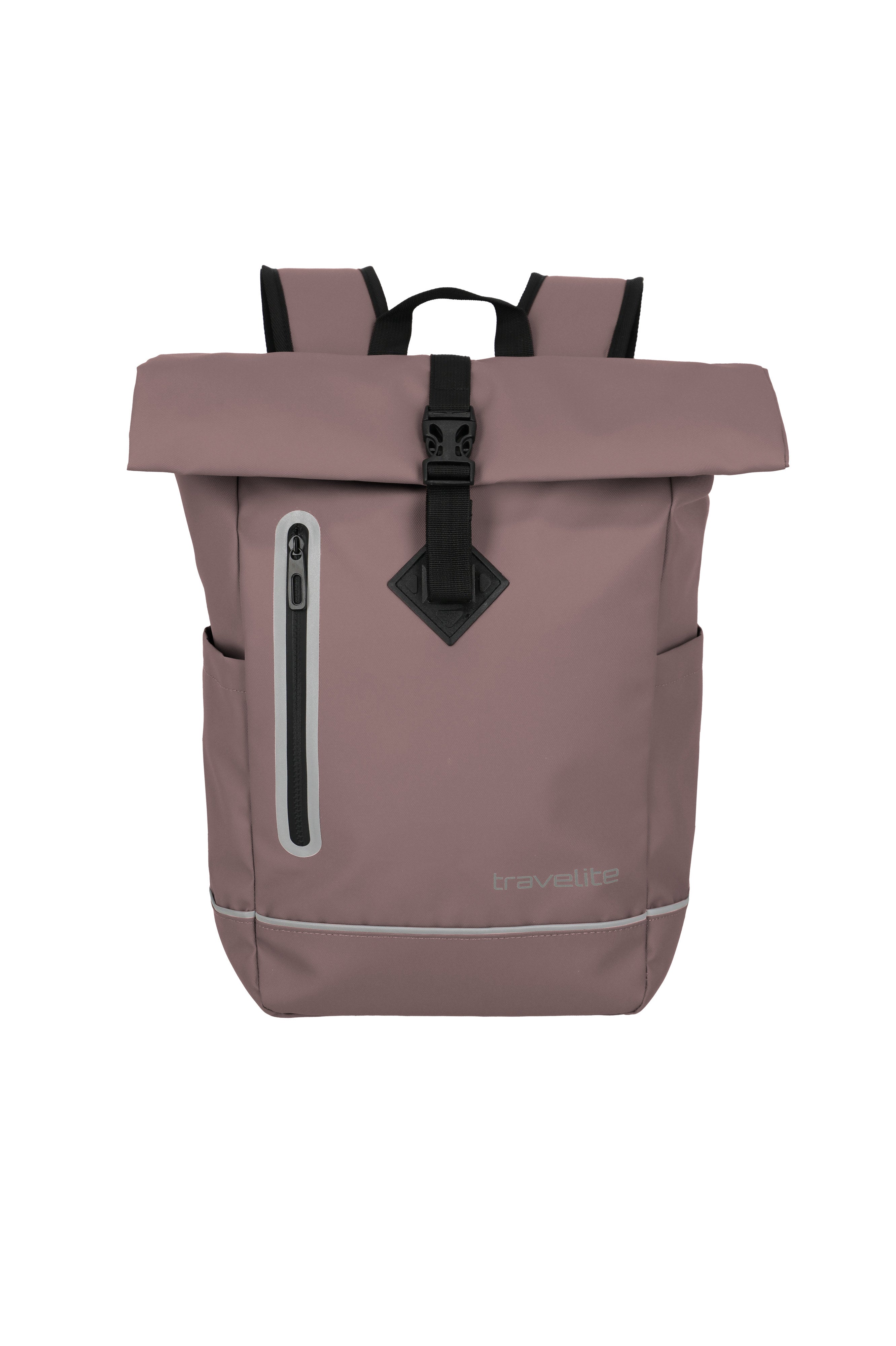 Travelite BASICS Roll-Up Rucksack Plane Rucksack in Rosa