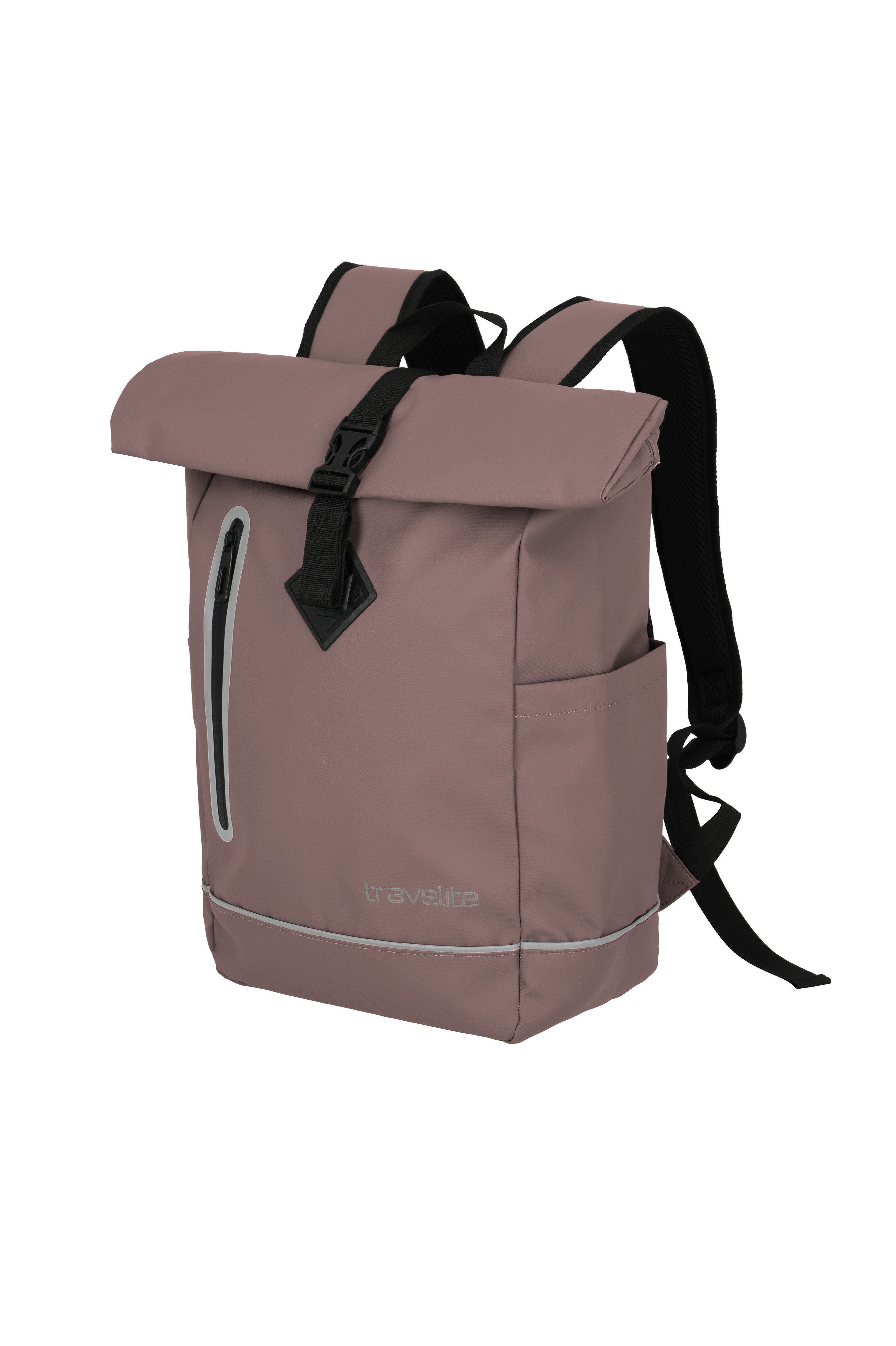 Travelite BASICS Roll-Up Rucksack Plane Rucksack in Rosa – Ansicht 2