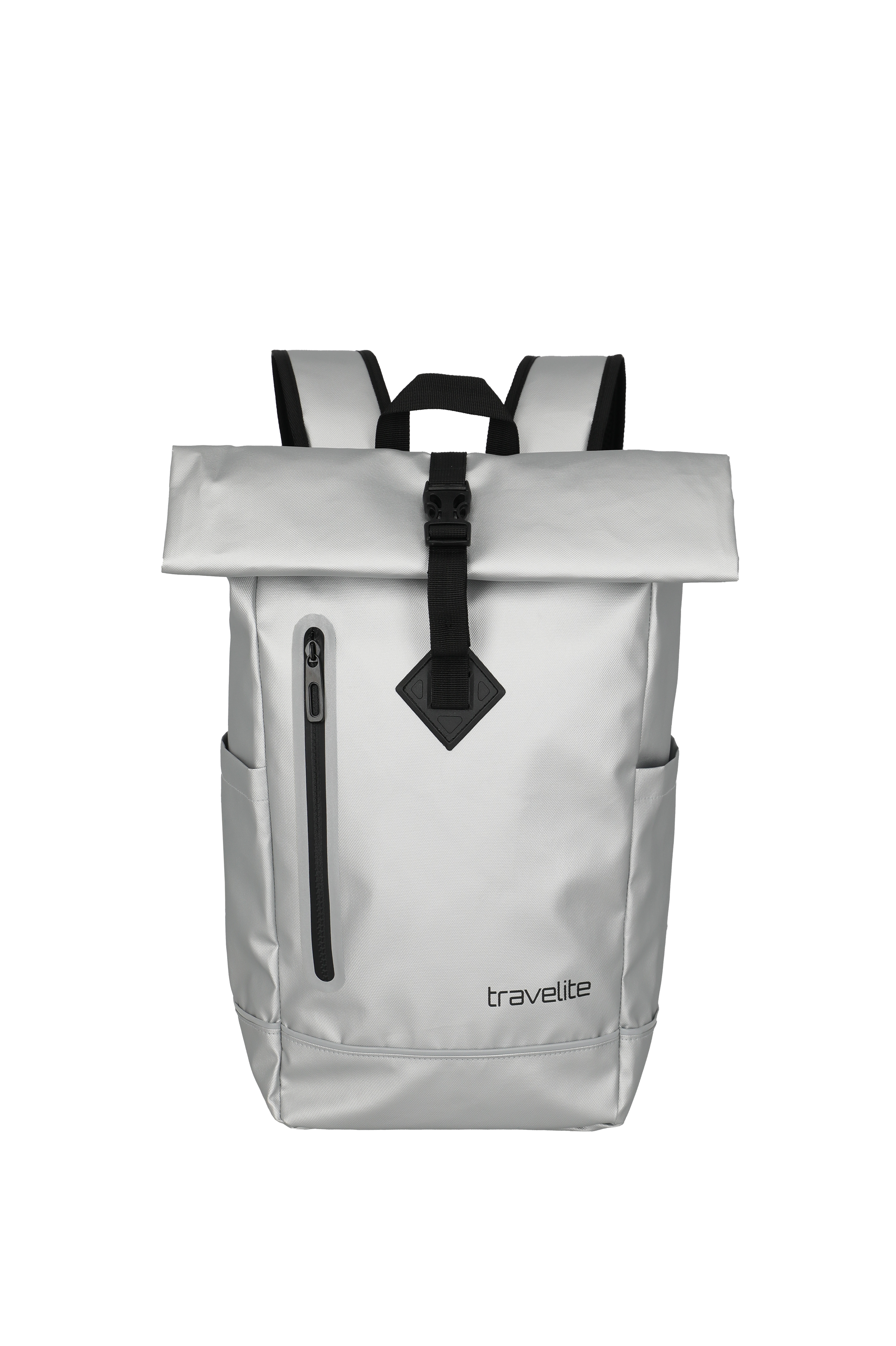 Travelite BASICS Roll-Up Rucksack, Silver