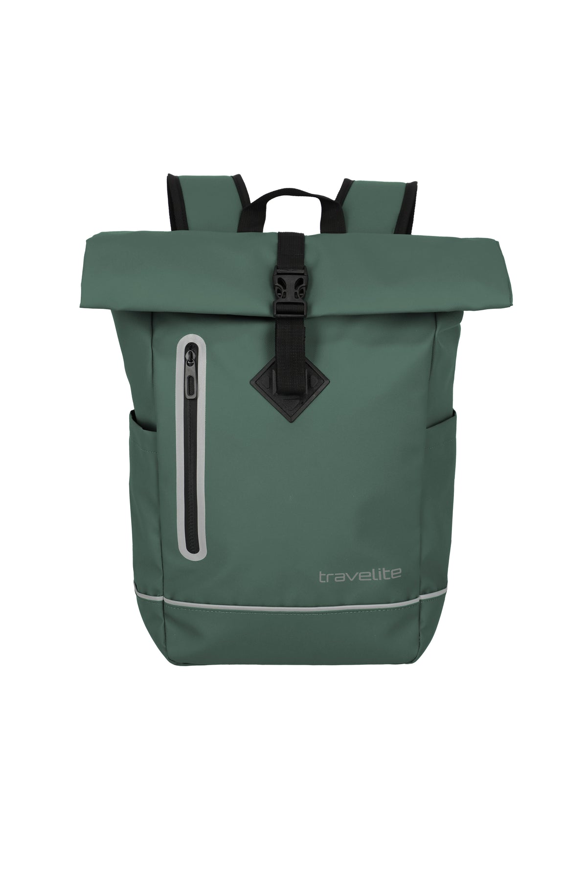 Travelite BASICS Roll-Up Rucksack Plane Rucksack in Grün – Ansicht 3