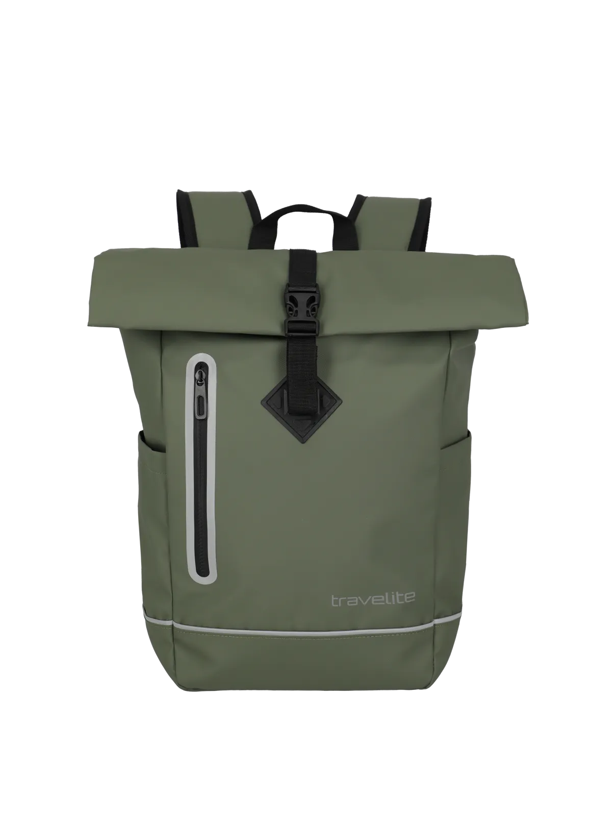 Travelite BASICS Roll-Up Rucksack, Olive