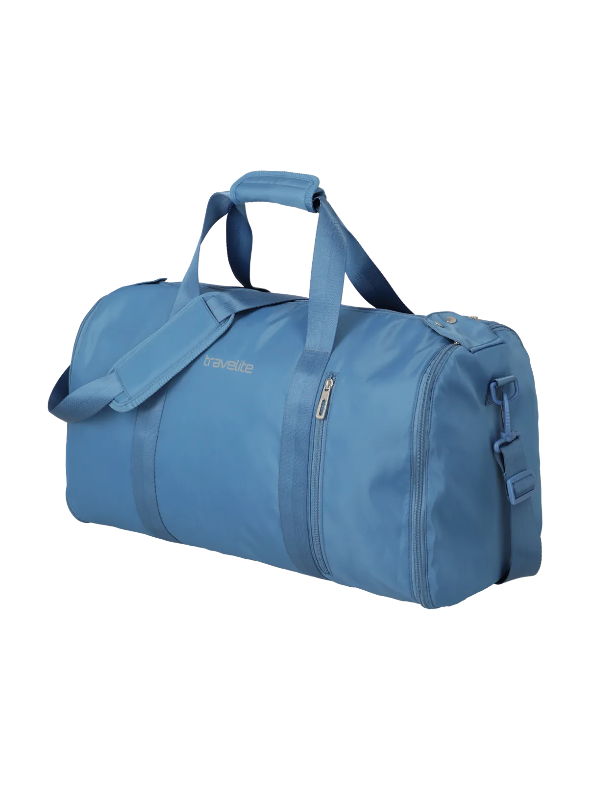 Travelite BASICS 2-in-1 Kleidersack/Reisetasche, Denim – Produktansicht 2