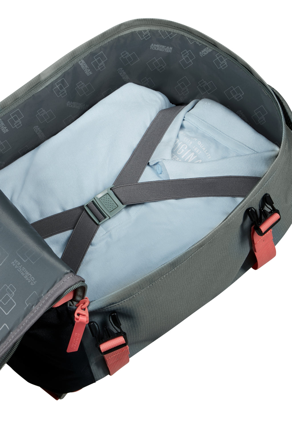 American Tourister TAKE2CABIN Rucksack S, Sage/Coral