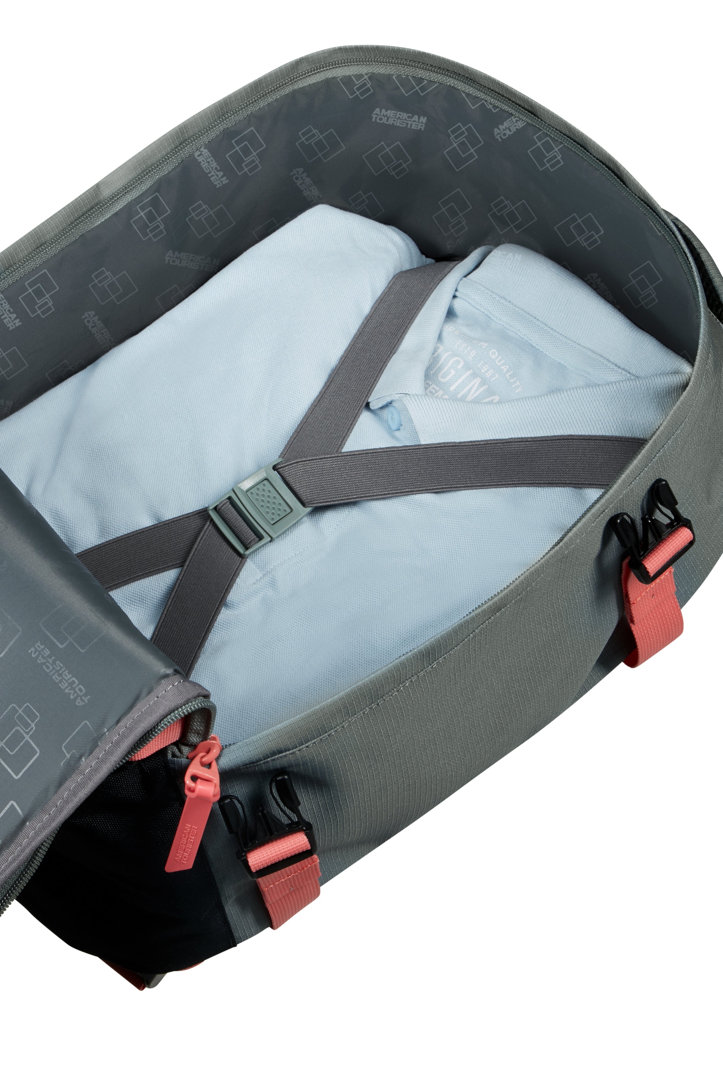 American Tourister TAKE2CABIN Rucksack S, Sage/Coral